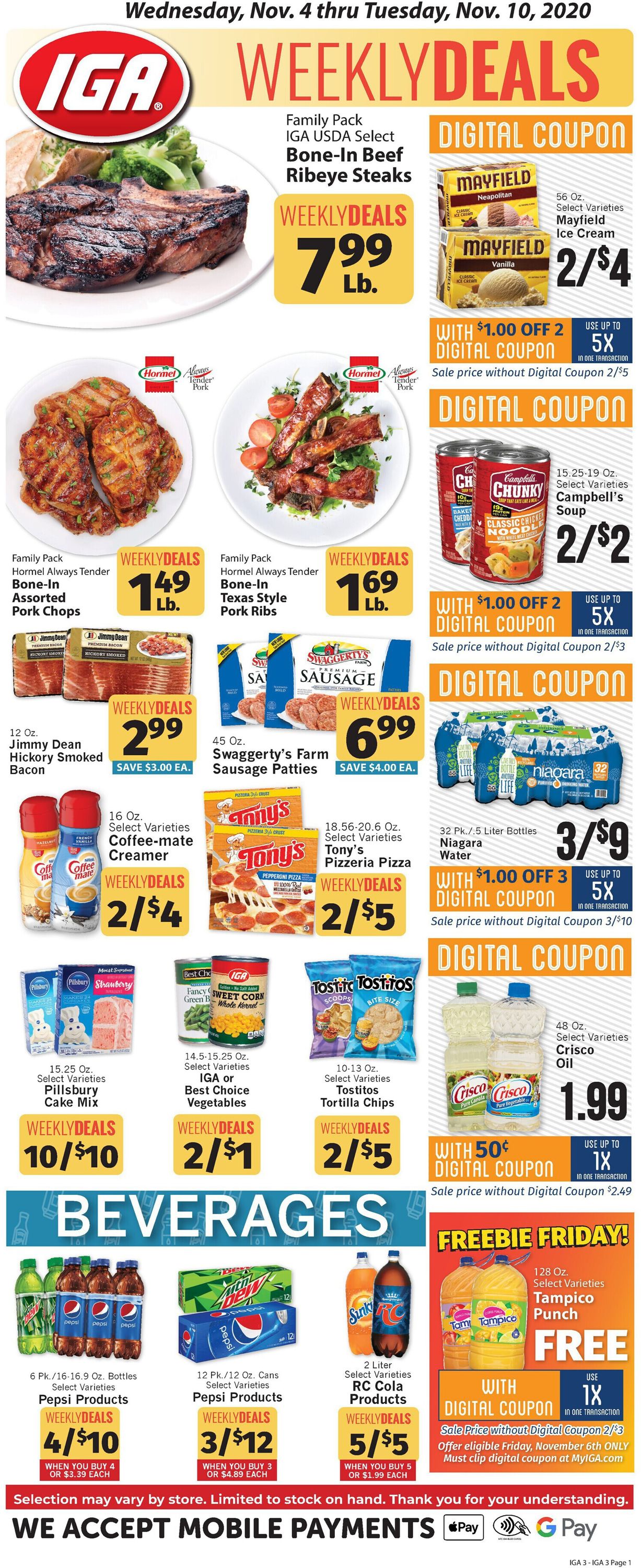 IGA Ad from 11/04/2020