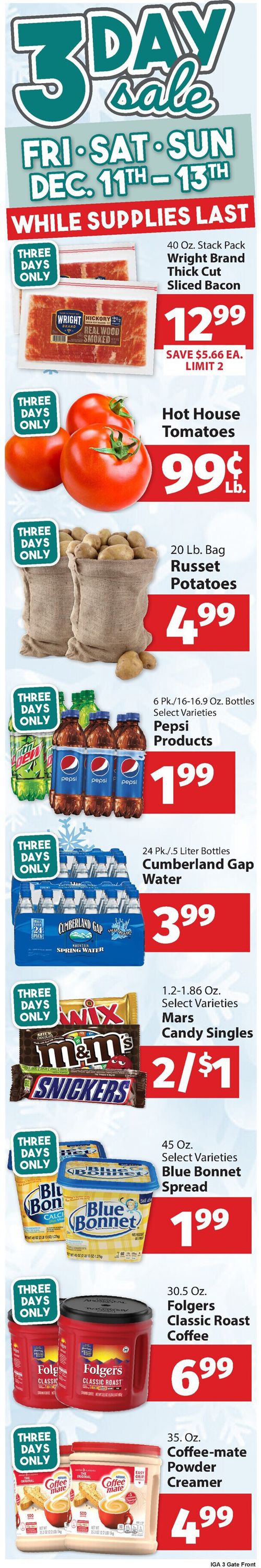 IGA Ad from 12/11/2020