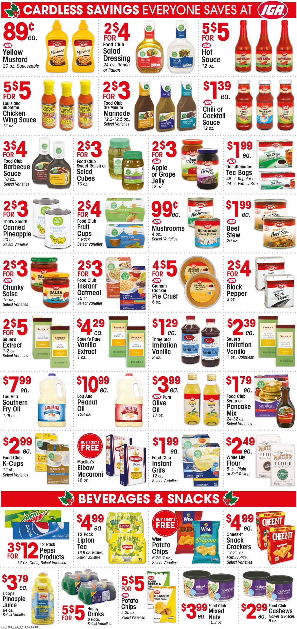 IGA Ad from 12/09/2020