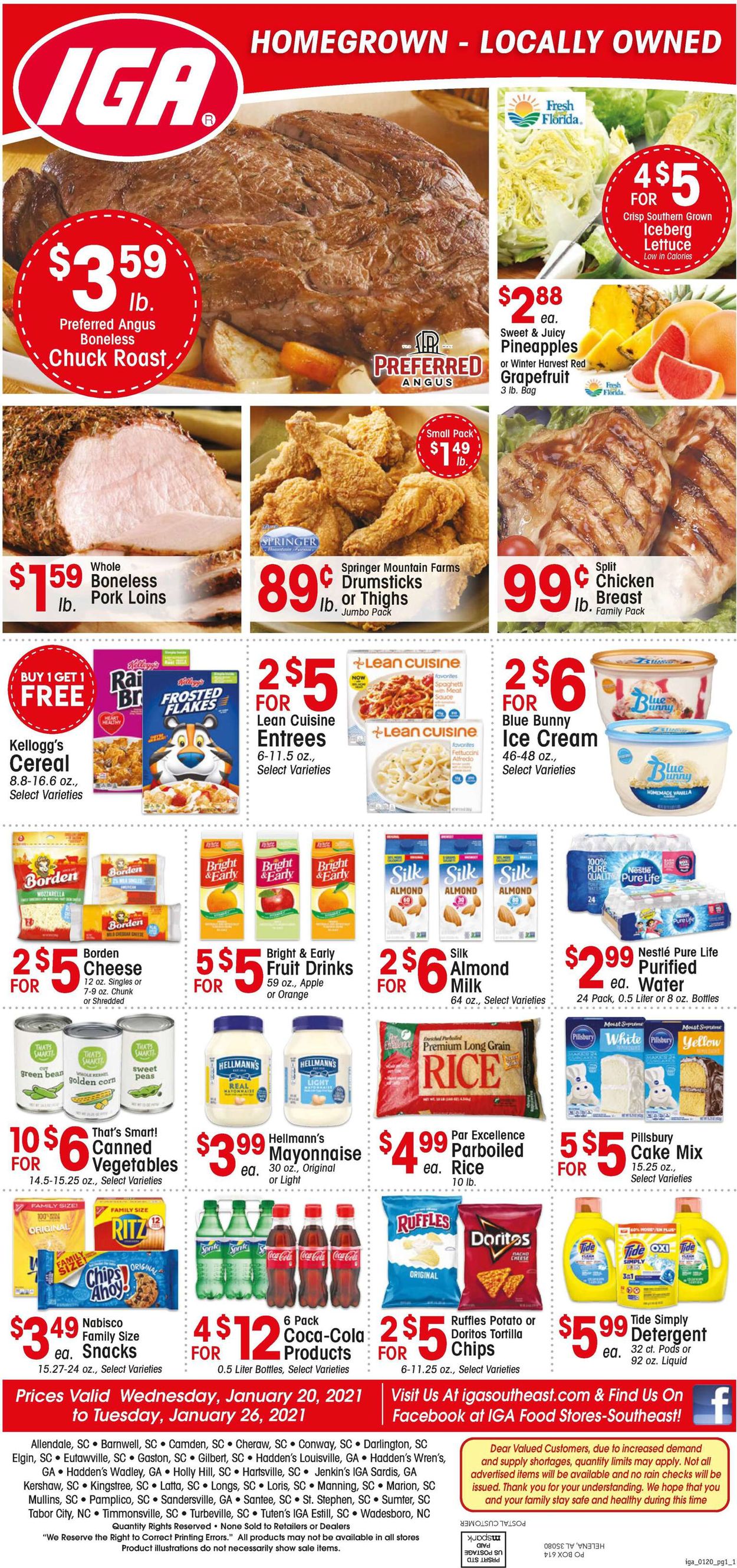 IGA Ad from 01/20/2021