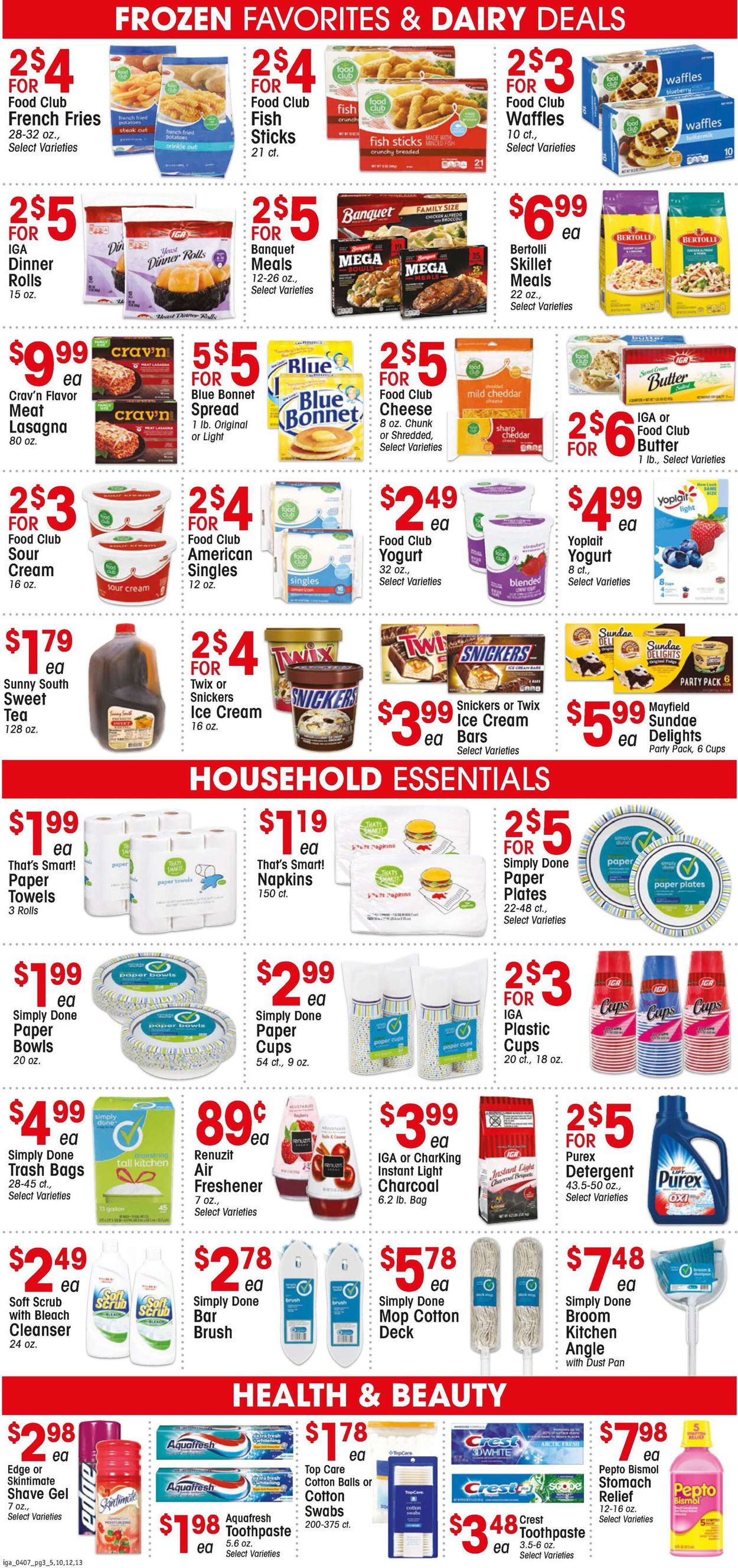 IGA Ad from 04/07/2021