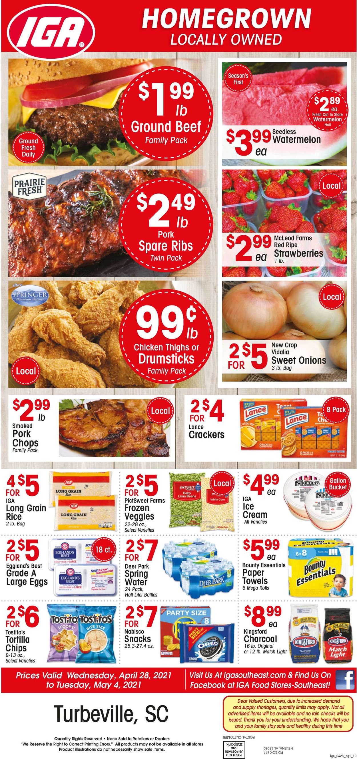 IGA Ad from 04/28/2021