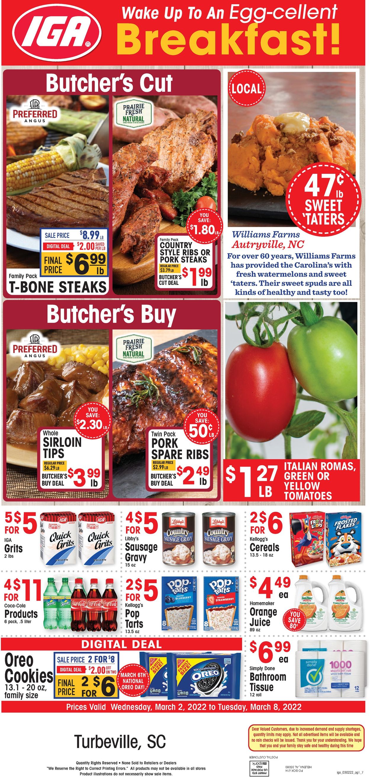 IGA Ad from 03/02/2022