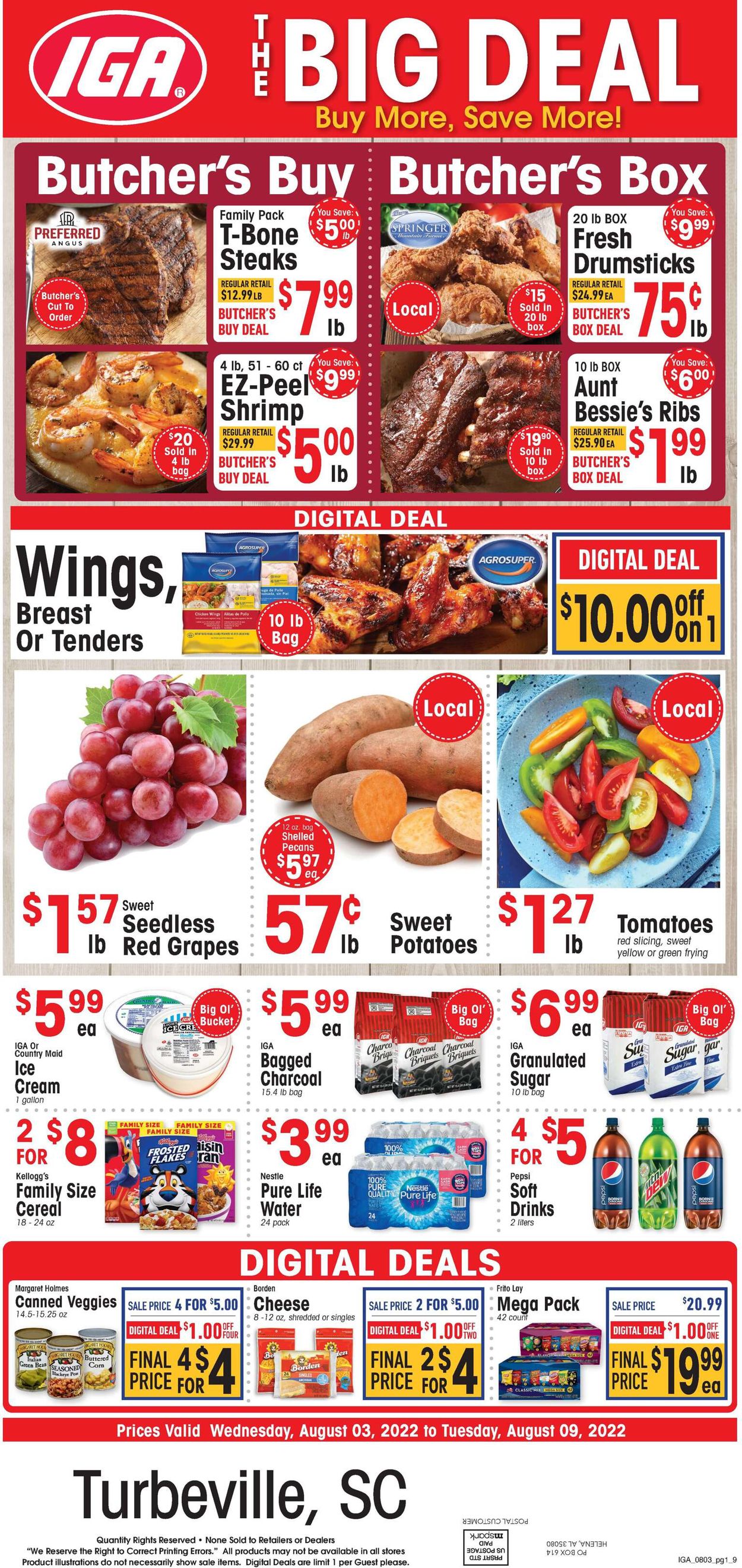 IGA Ad from 08/03/2022