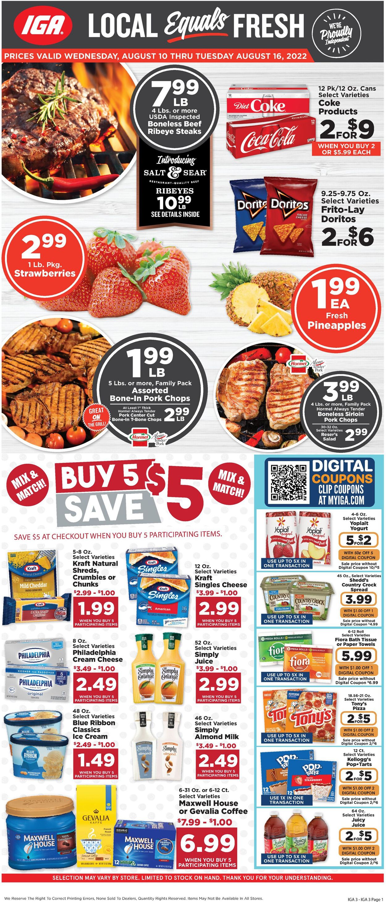 IGA Ad from 08/10/2022