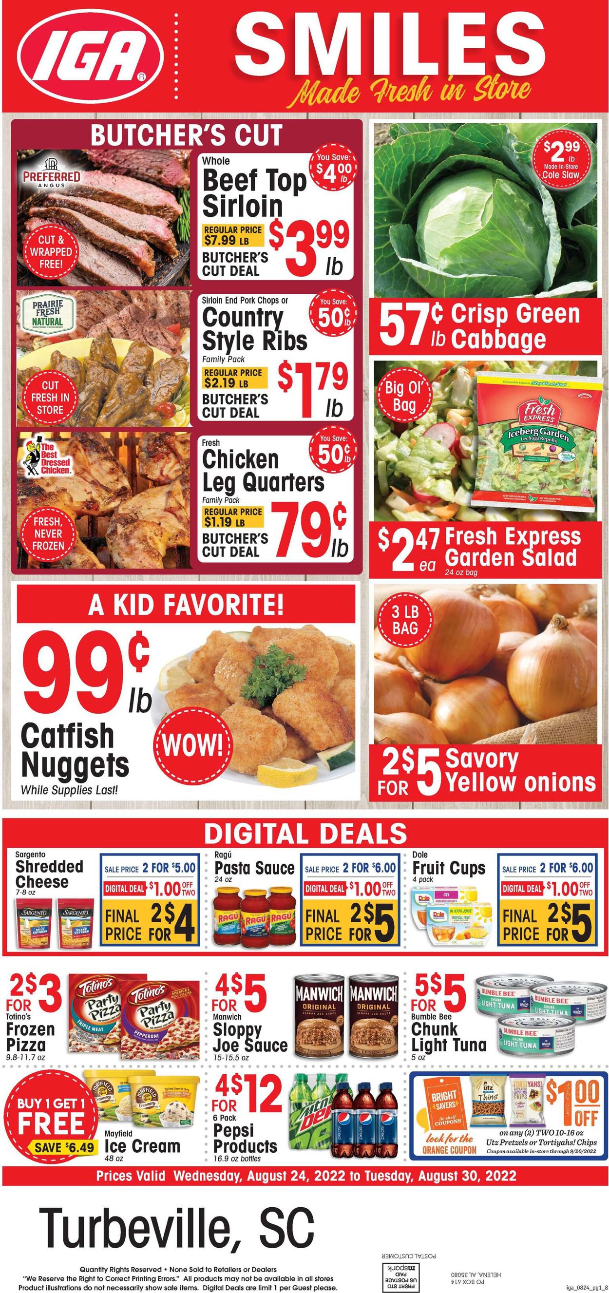 IGA Ad from 08/24/2022