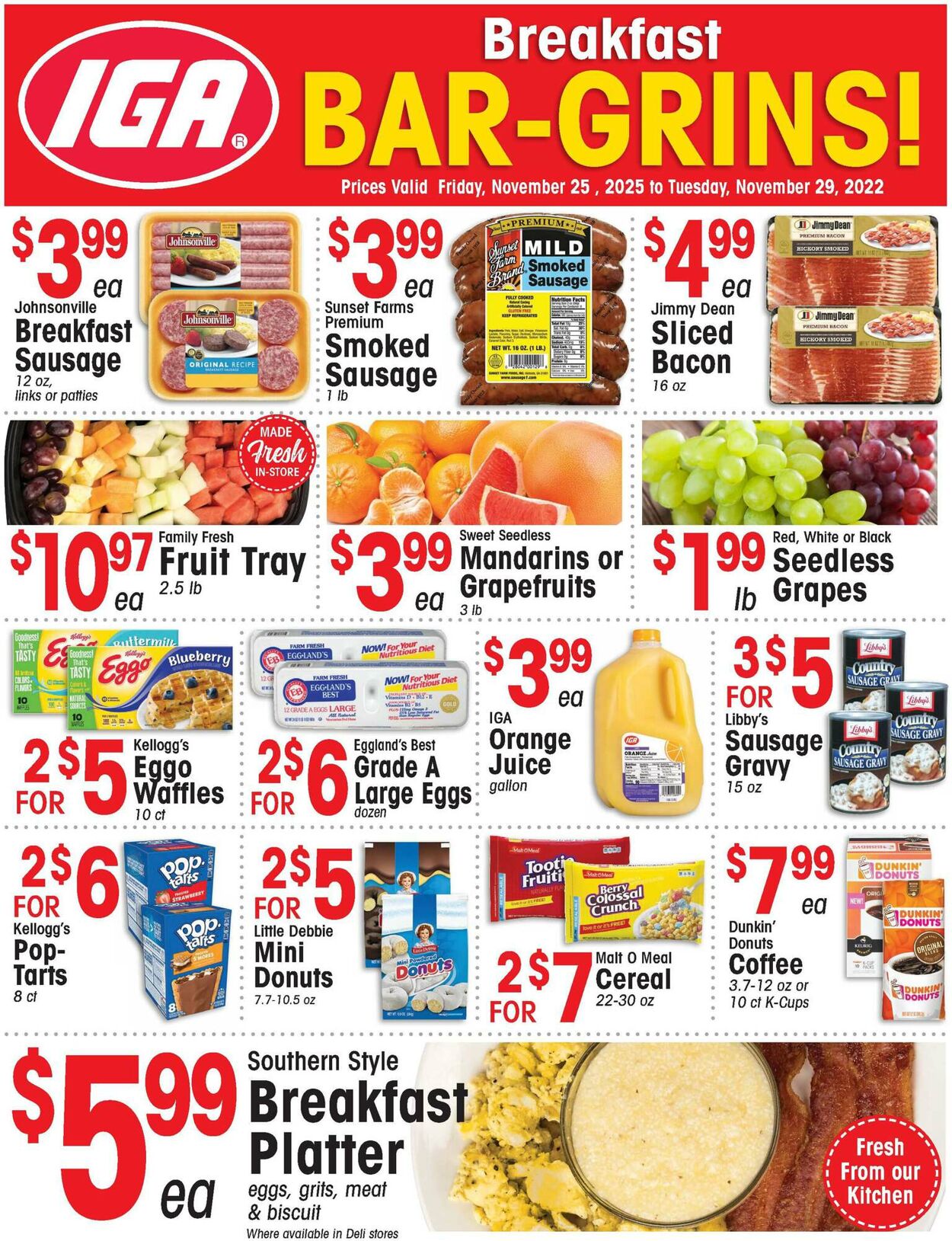 IGA Ad from 11/25/2022