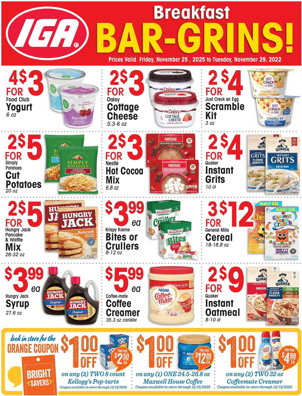 IGA Ad from 11/25/2022