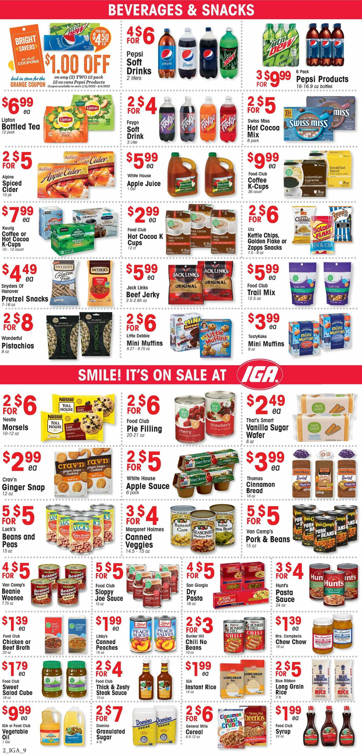 IGA Ad from 02/08/2023