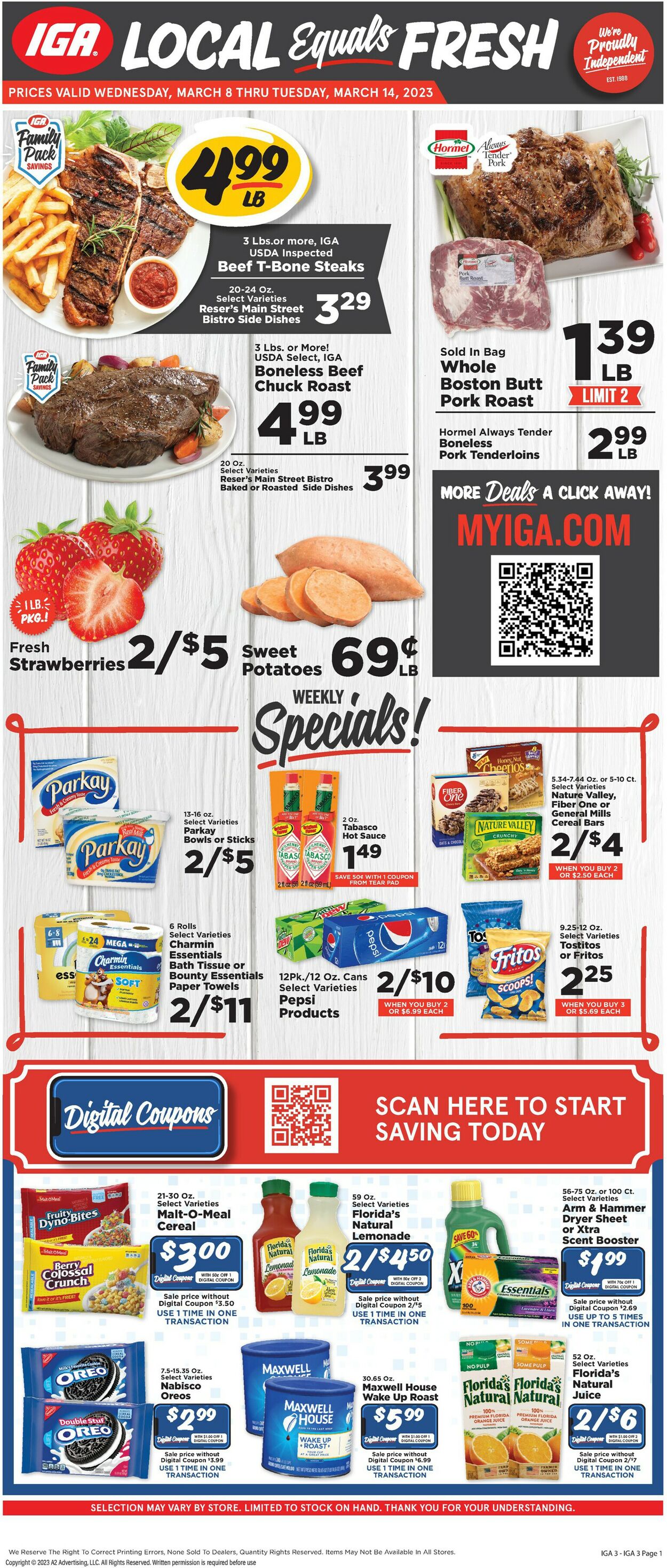 IGA Ad from 03/08/2023