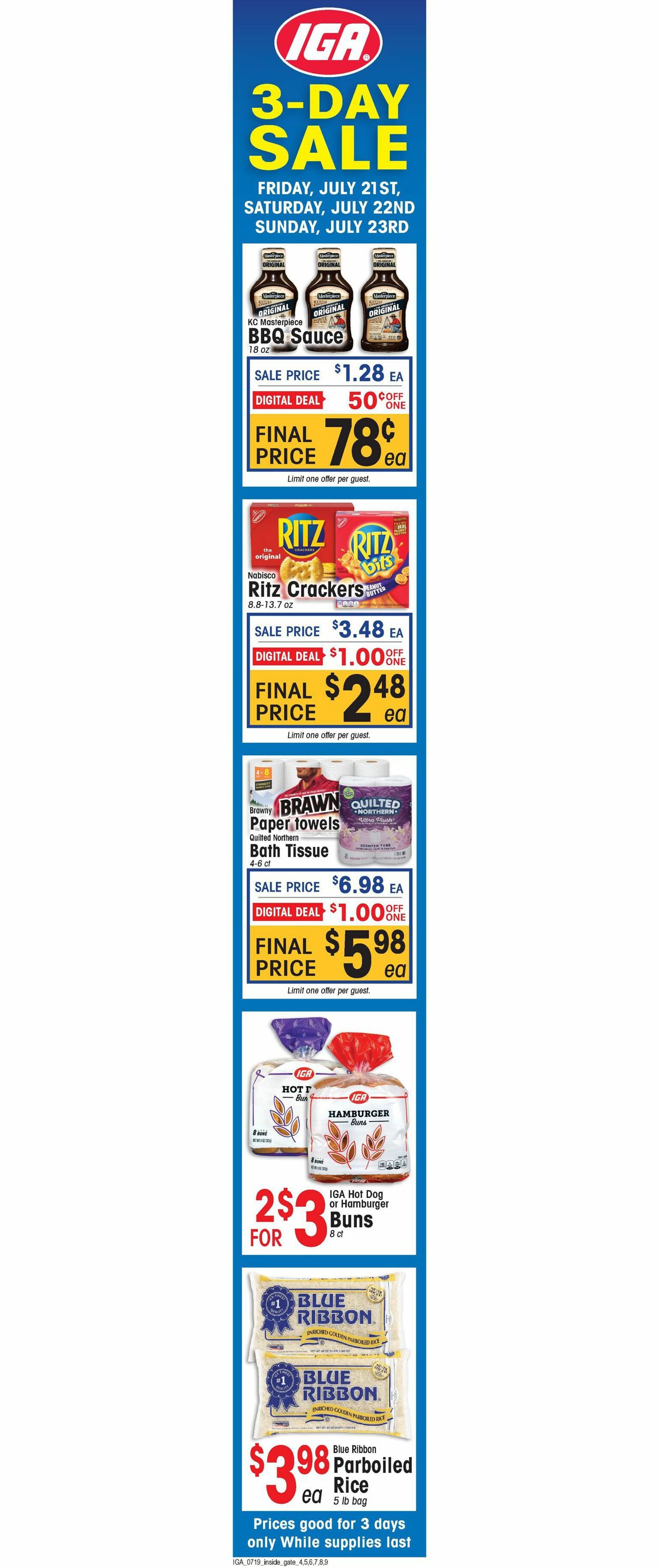 IGA Ad from 07/19/2023