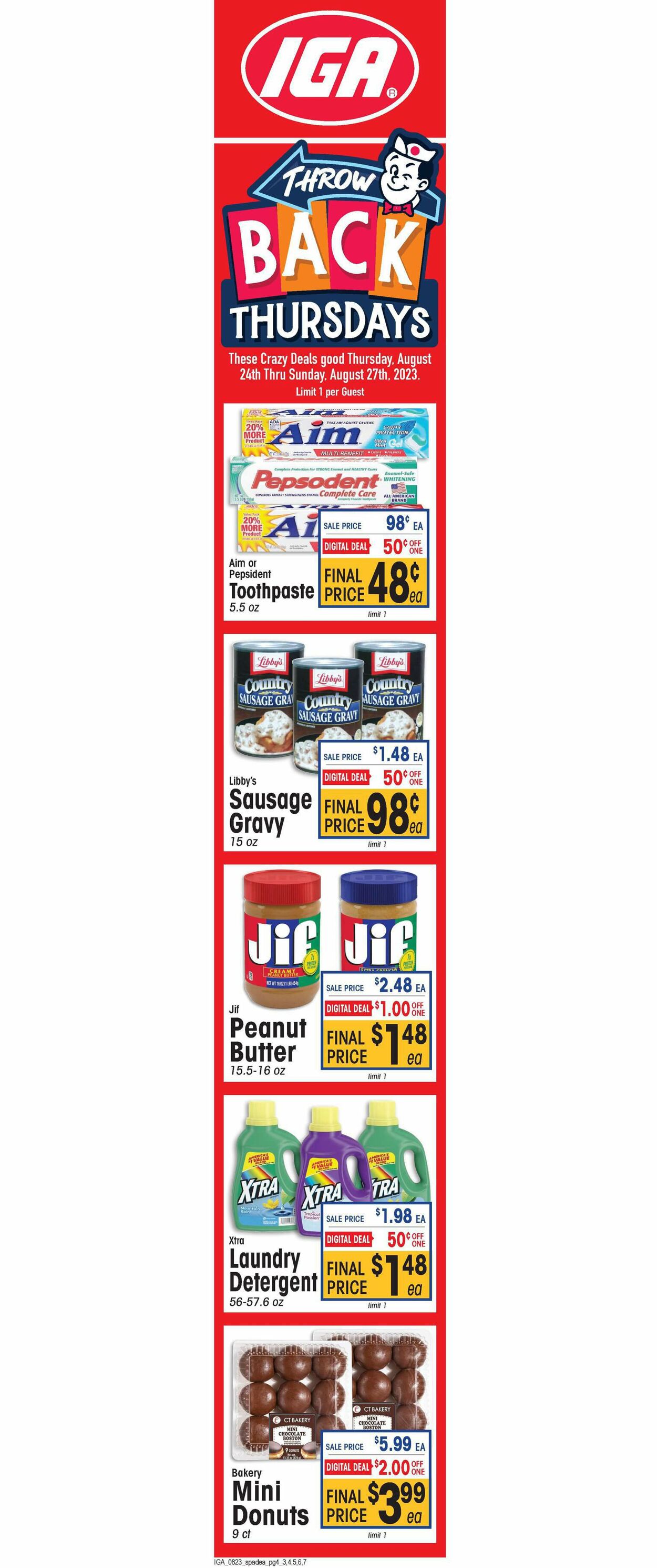 IGA Ad from 08/23/2023
