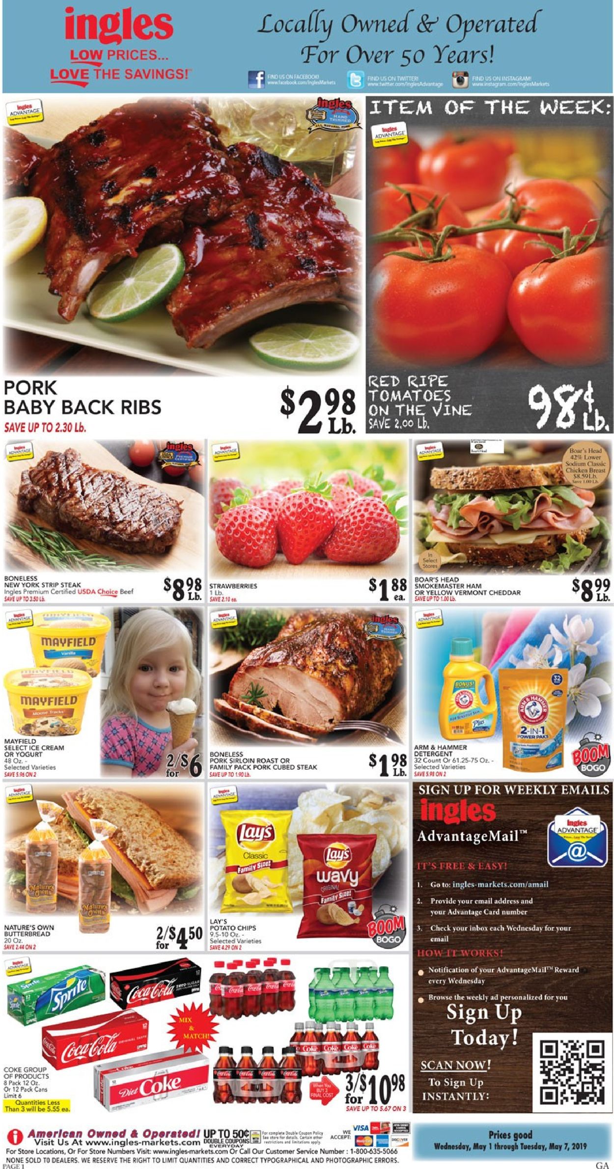 Ingles Ad from 05/01/2019