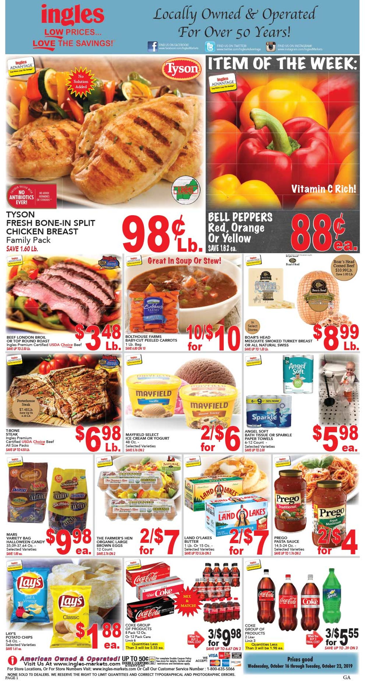 Ingles Ad from 10/16/2019