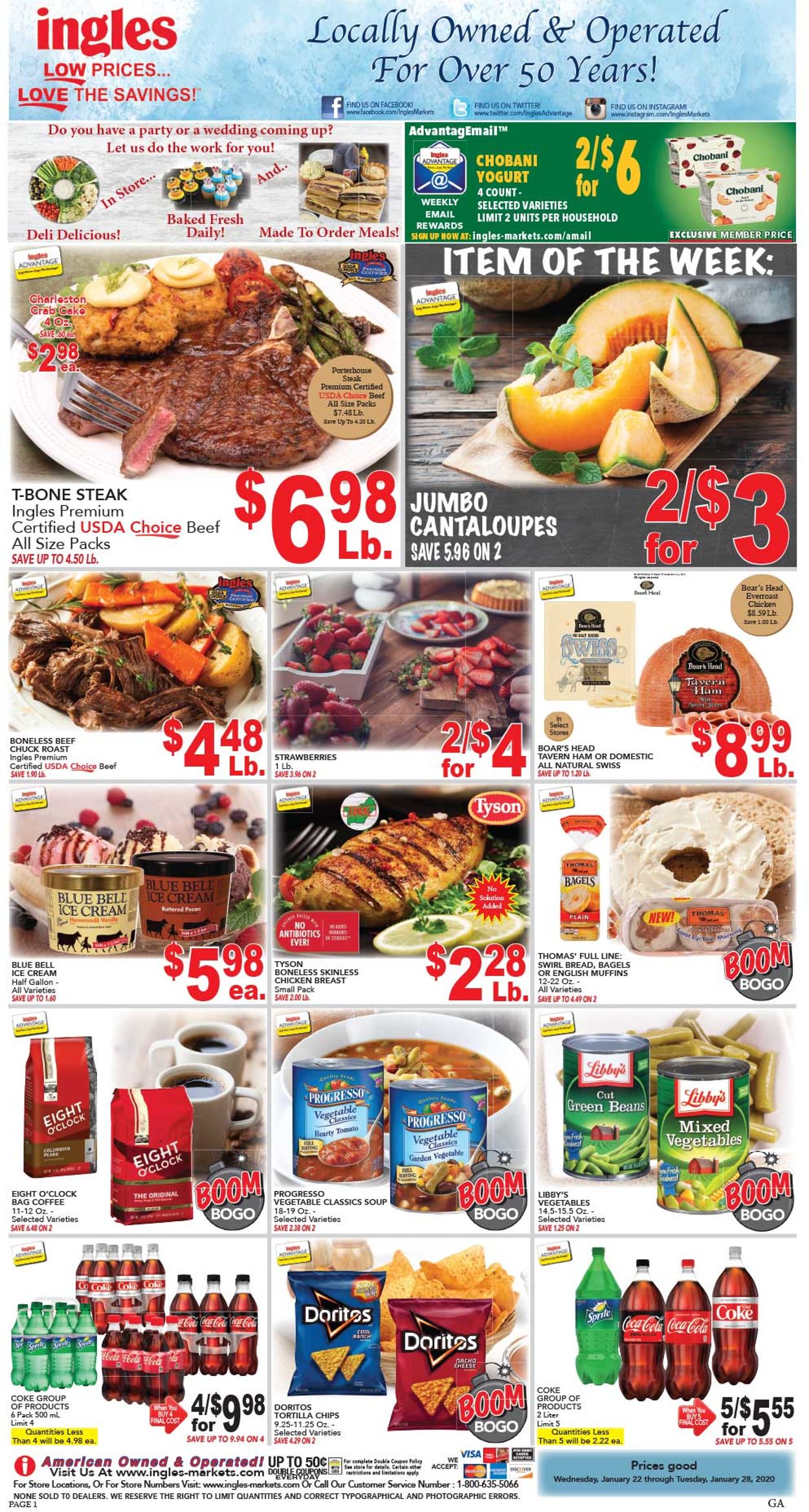 Ingles Ad from 01/22/2020