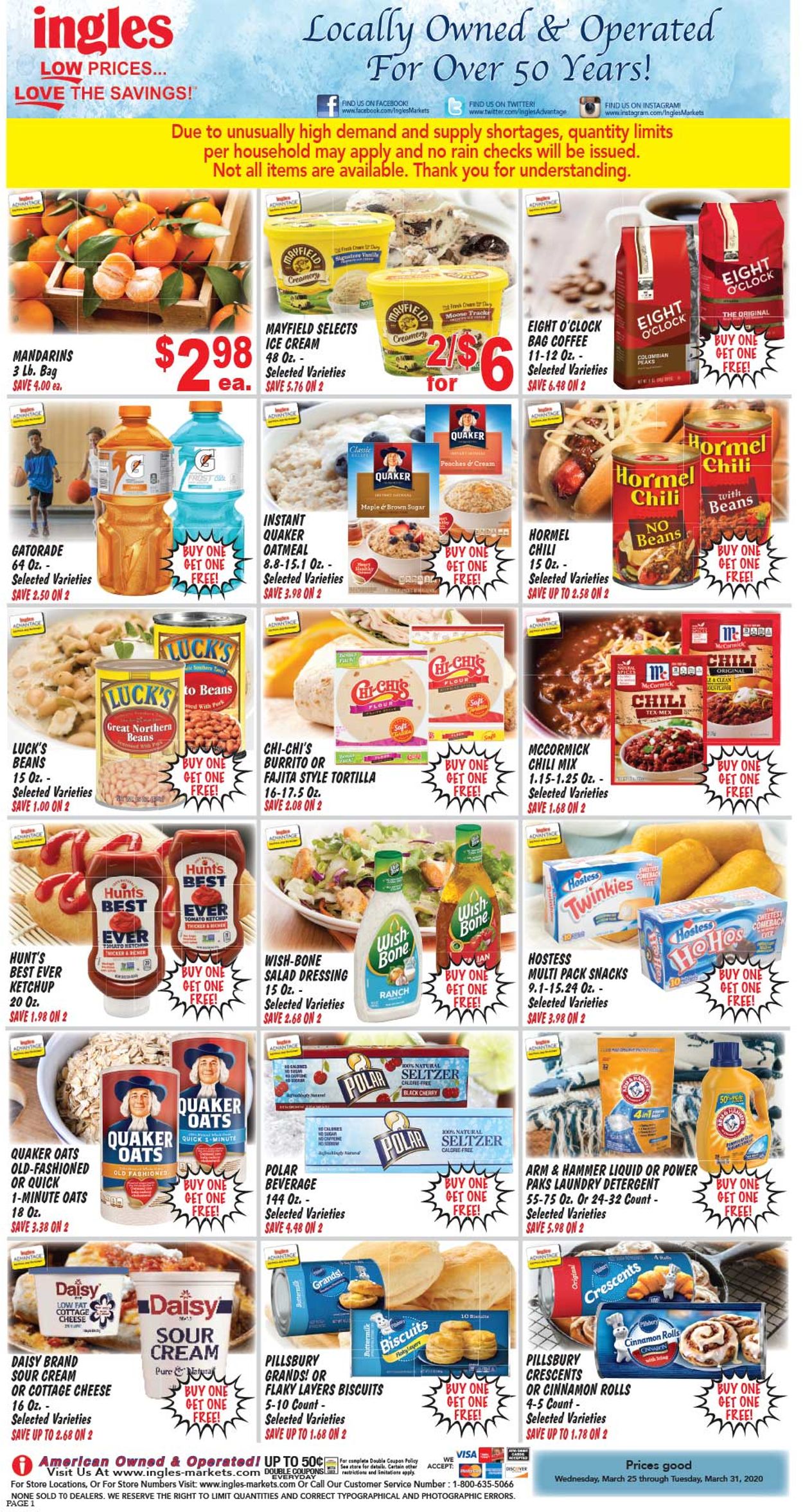 Ingles Ad from 03/25/2020