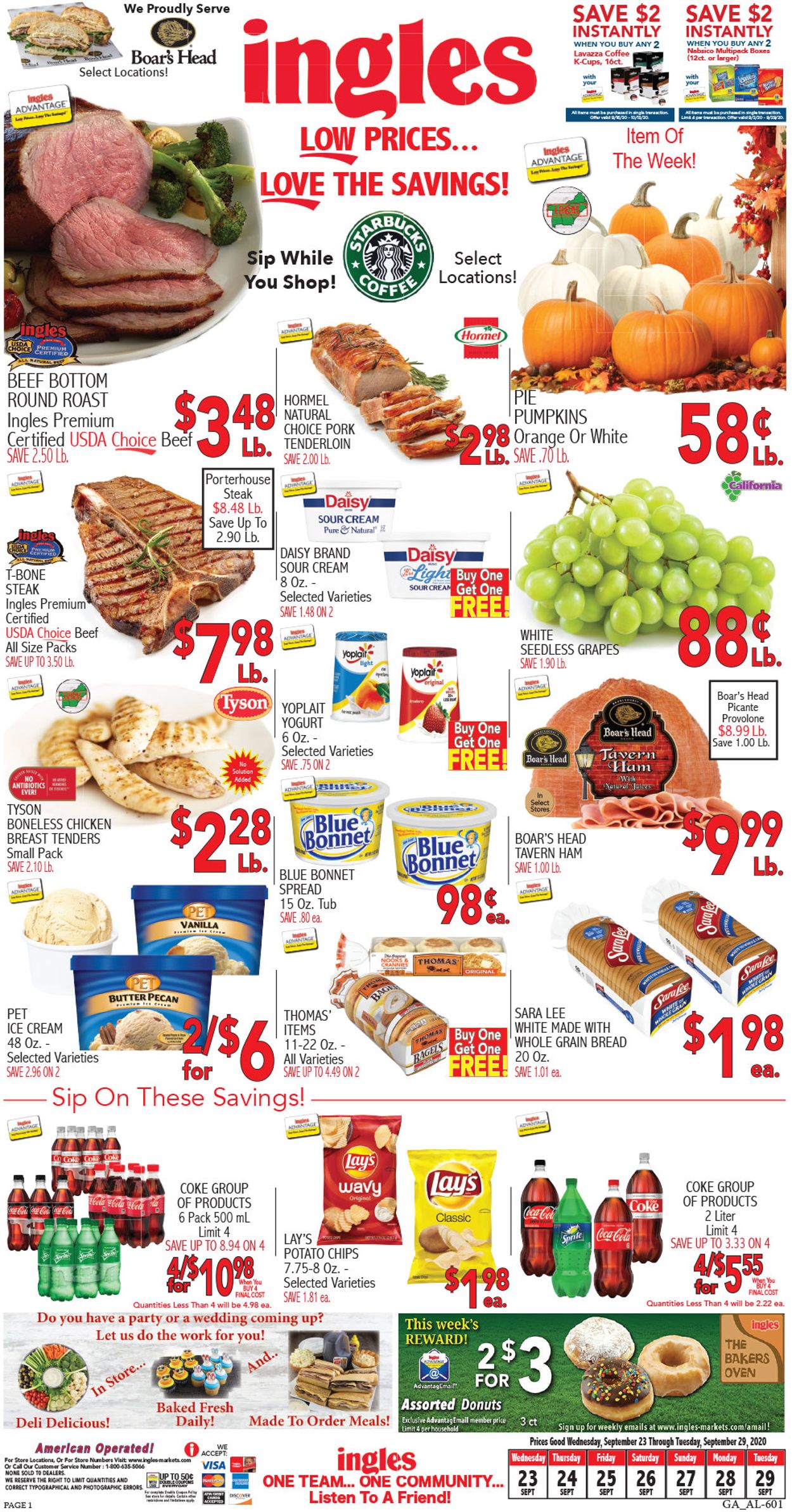 Ingles Ad from 09/23/2020