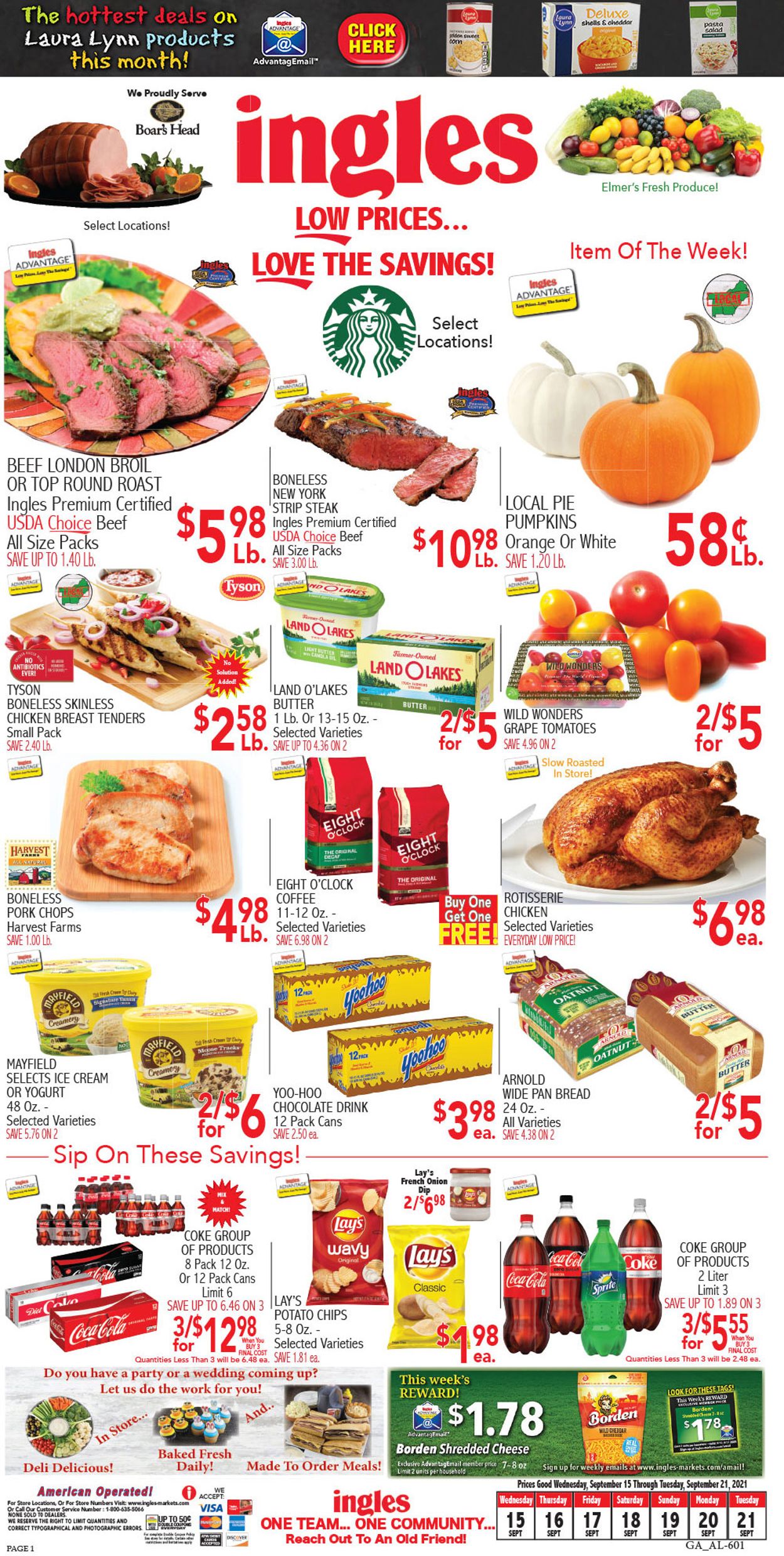 Ingles Ad from 09/15/2021
