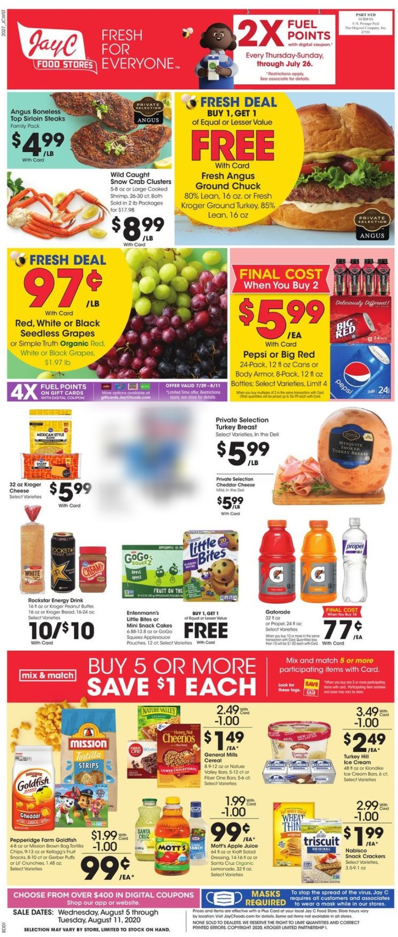 Jay C Food Stores Ad from 08/05/2020