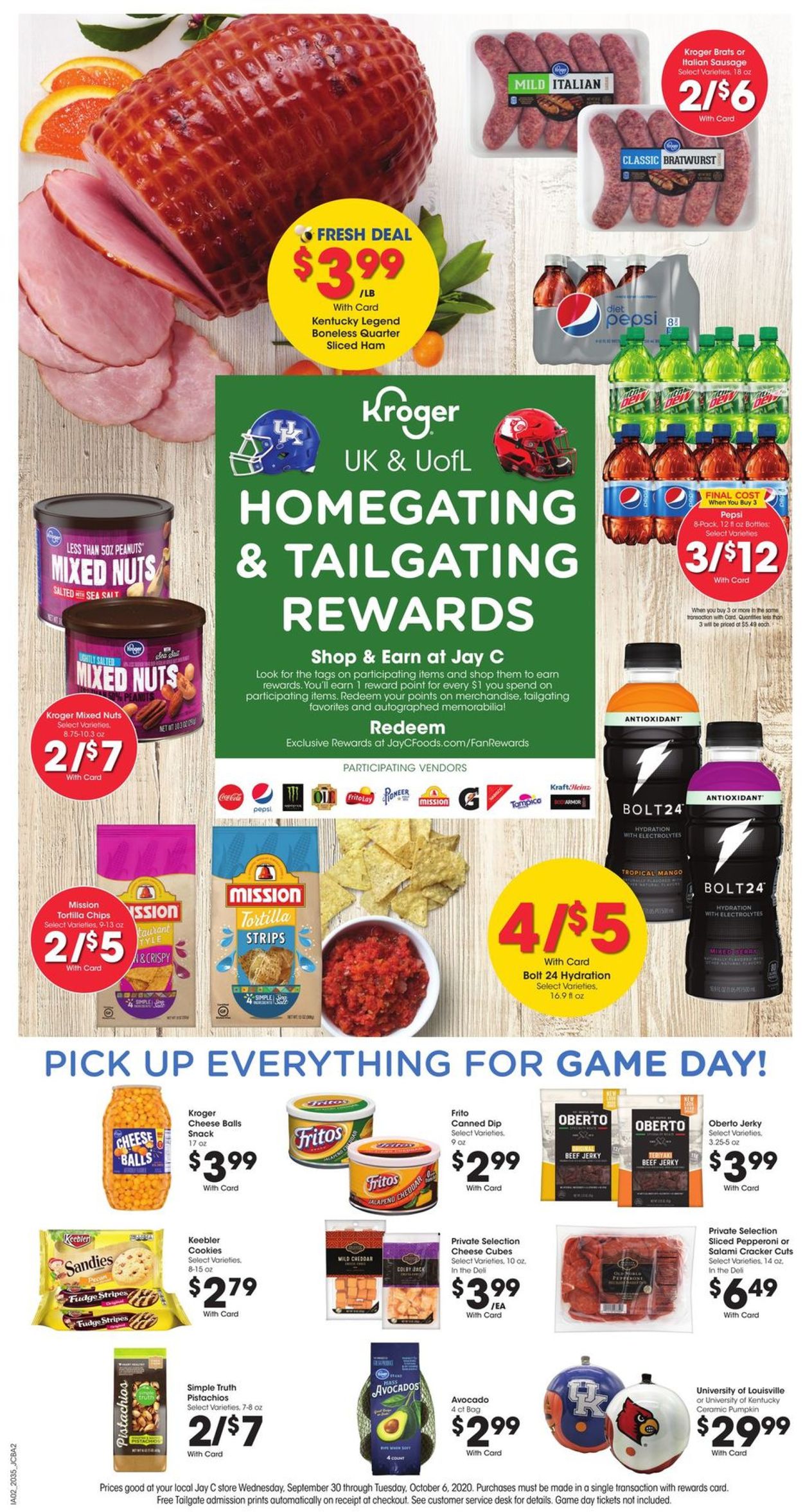 Jay C Food Stores Ad from 09/30/2020