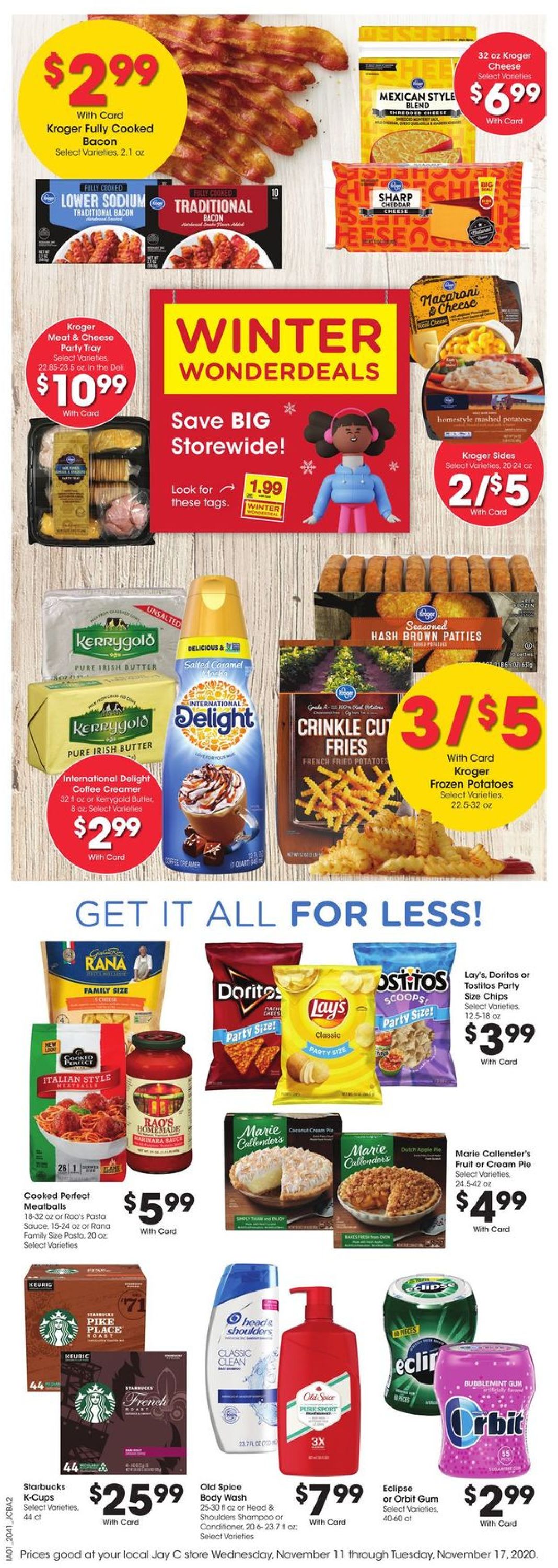 Jay C Food Stores Ad from 11/11/2020