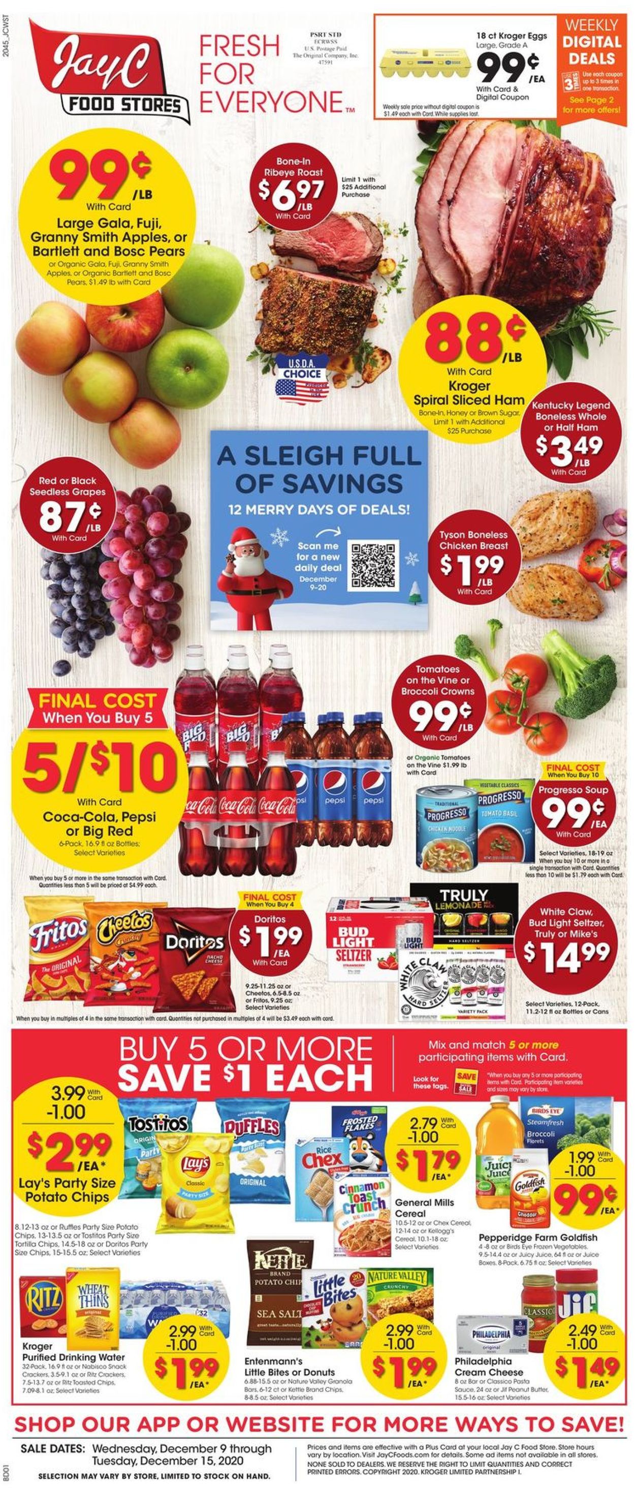 Jay C Food Stores Ad from 12/09/2020