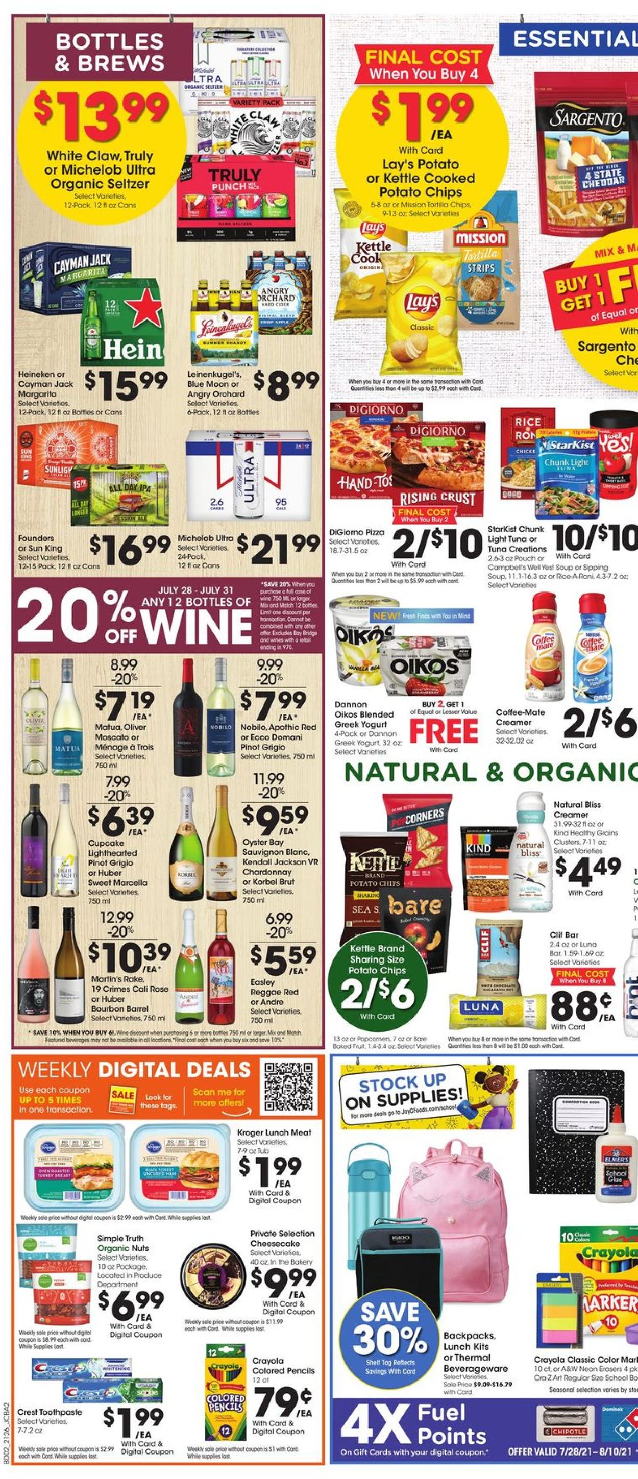 Jay C Food Stores Ad from 07/28/2021
