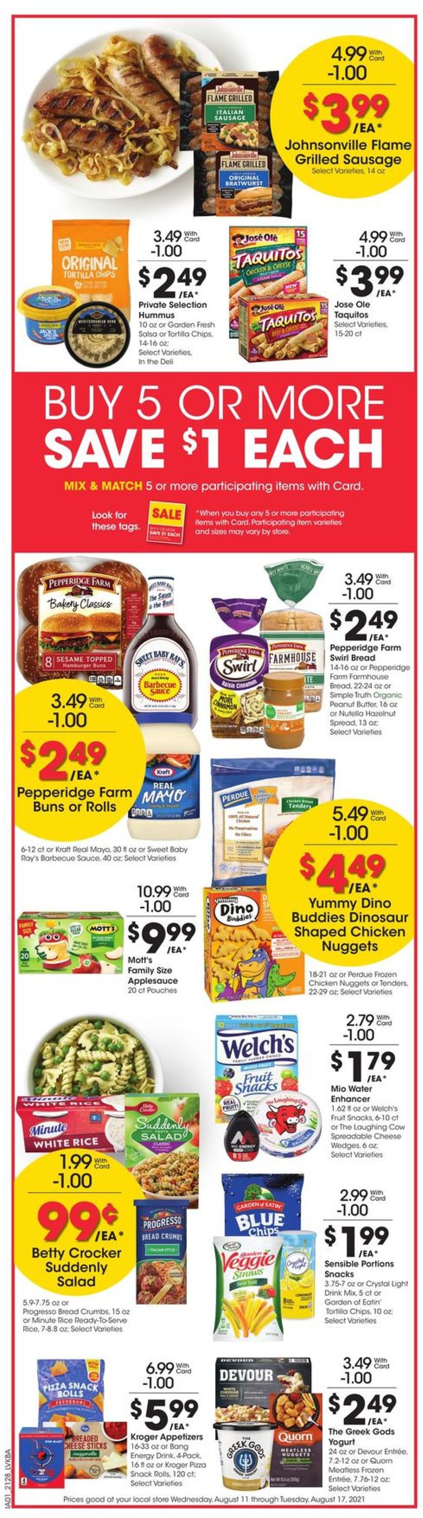 Jay C Food Stores Ad from 08/11/2021