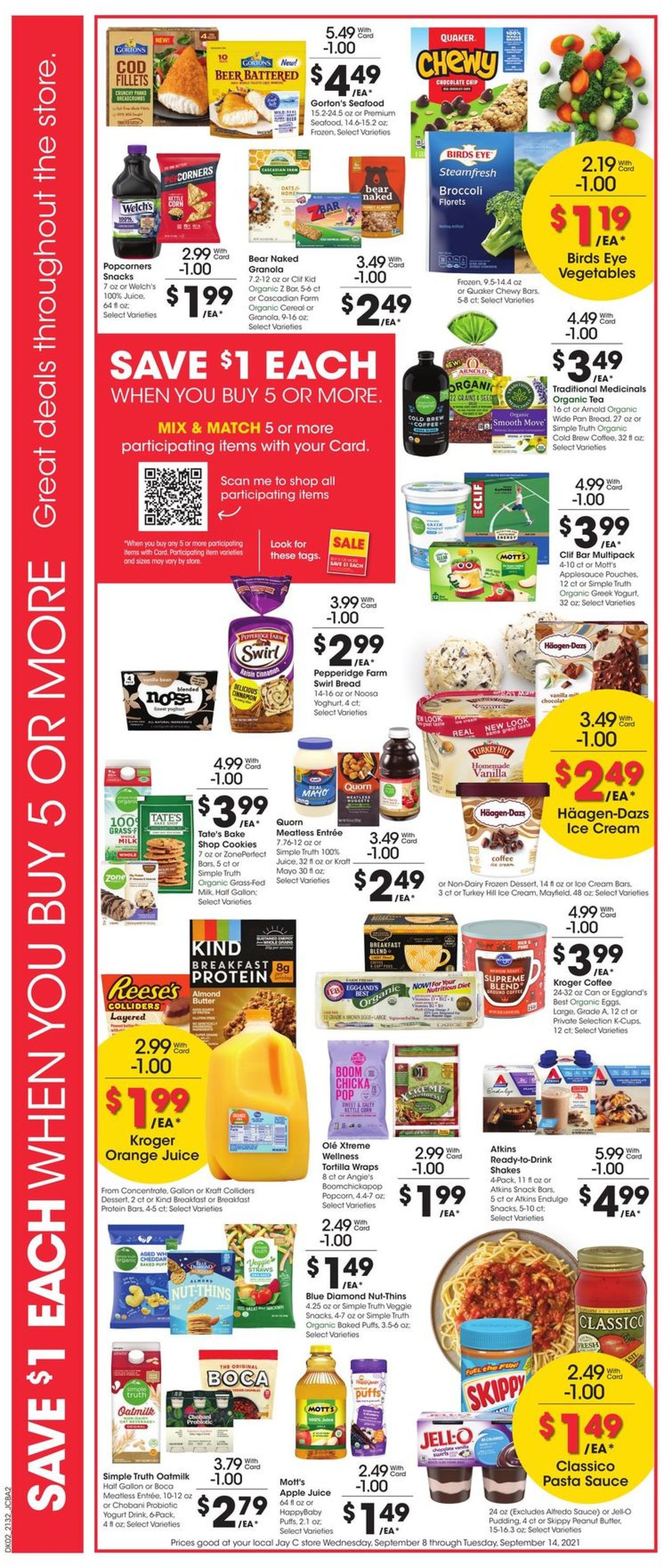 Jay C Food Stores Ad from 09/08/2021