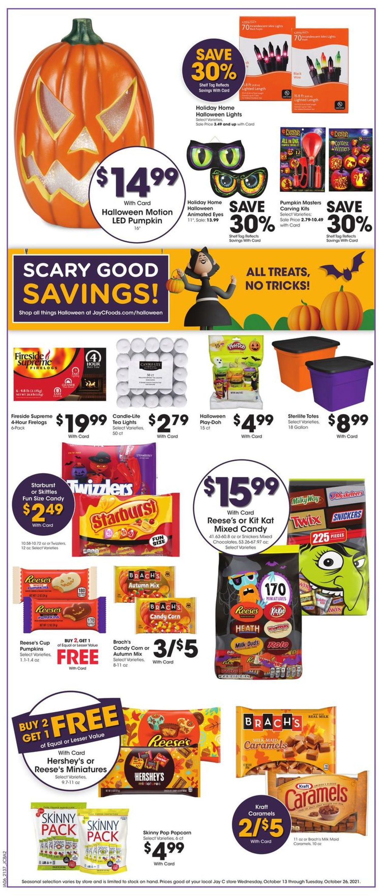 Jay C Food Stores Ad from 10/20/2021