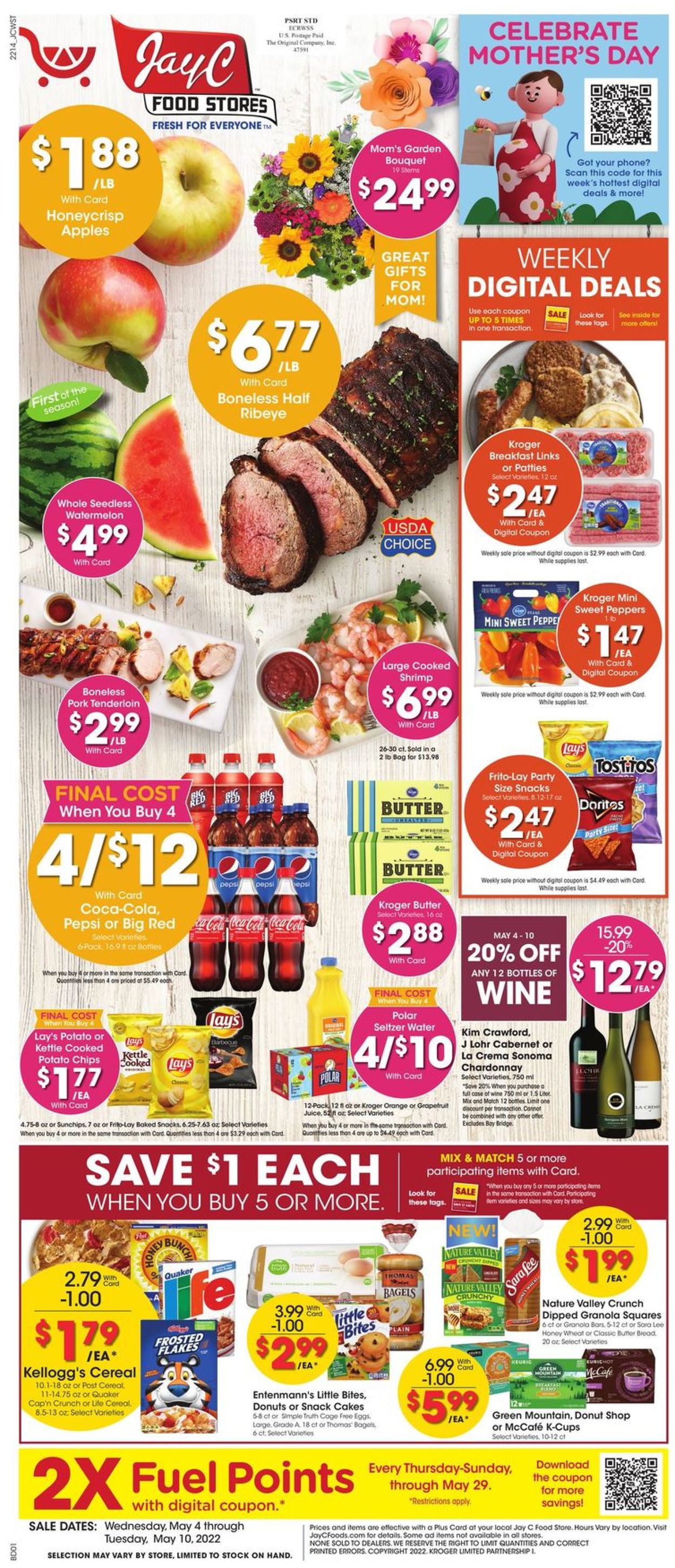 Jay C Food Stores Ad from 05/04/2022
