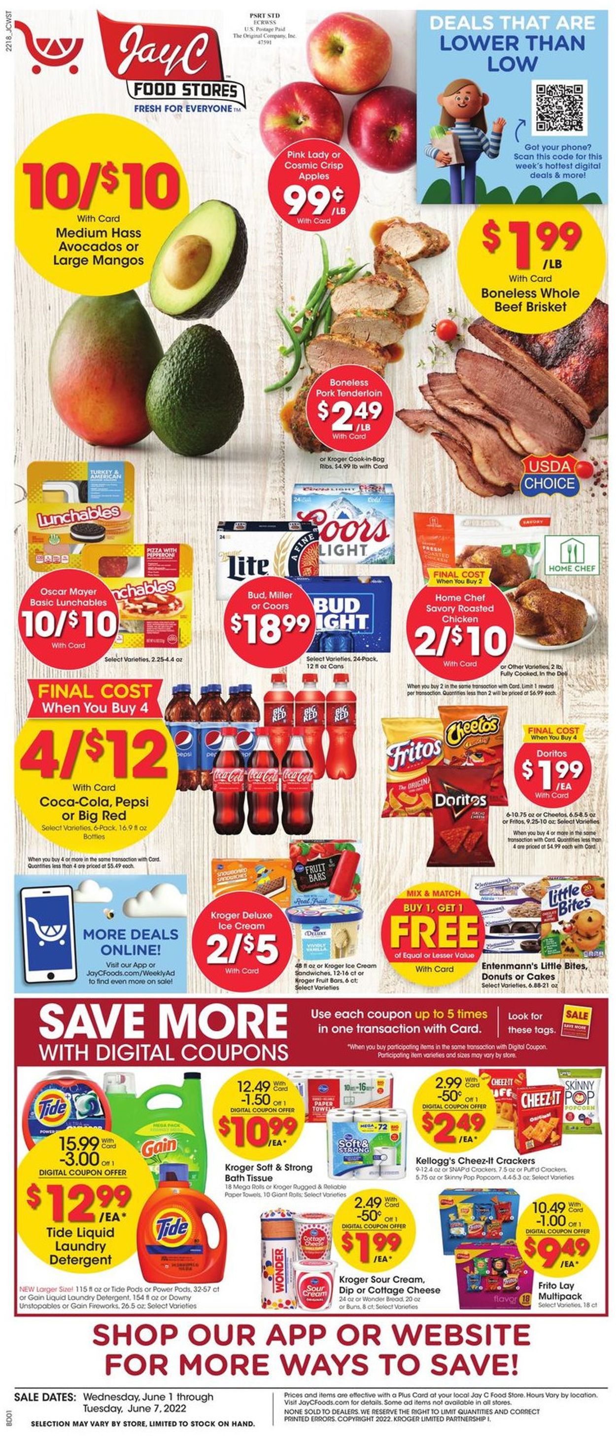 Jay C Food Stores Ad from 06/01/2022