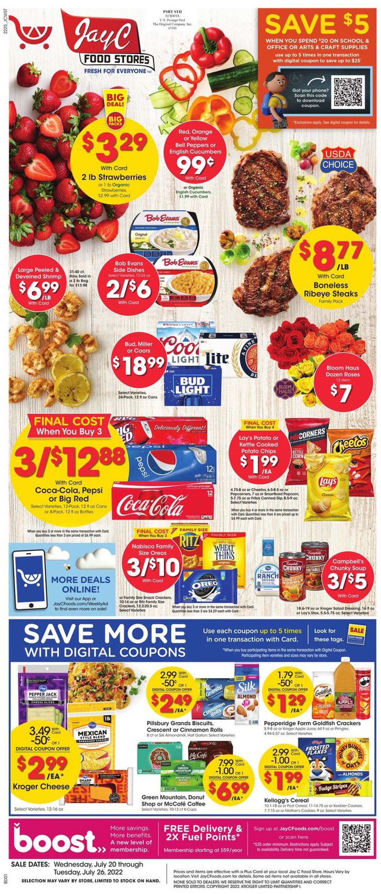 Jay C Food Stores Ad from 07/20/2022