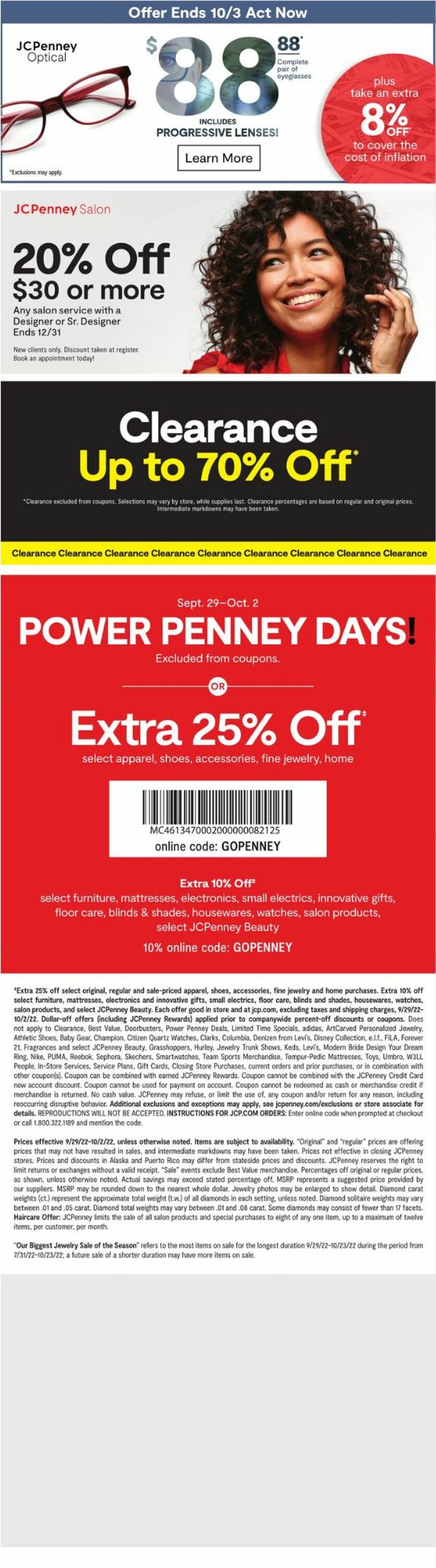 JCPenney Ad from 09/29/2022