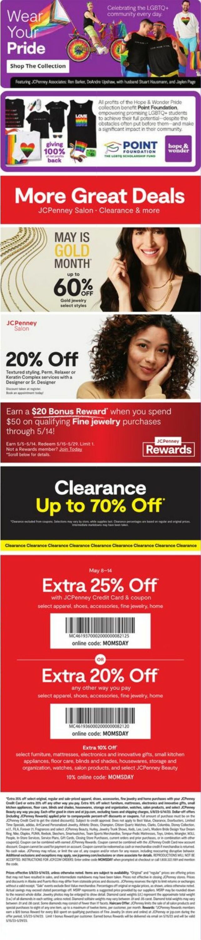 JCPenney Ad from 05/08/2023