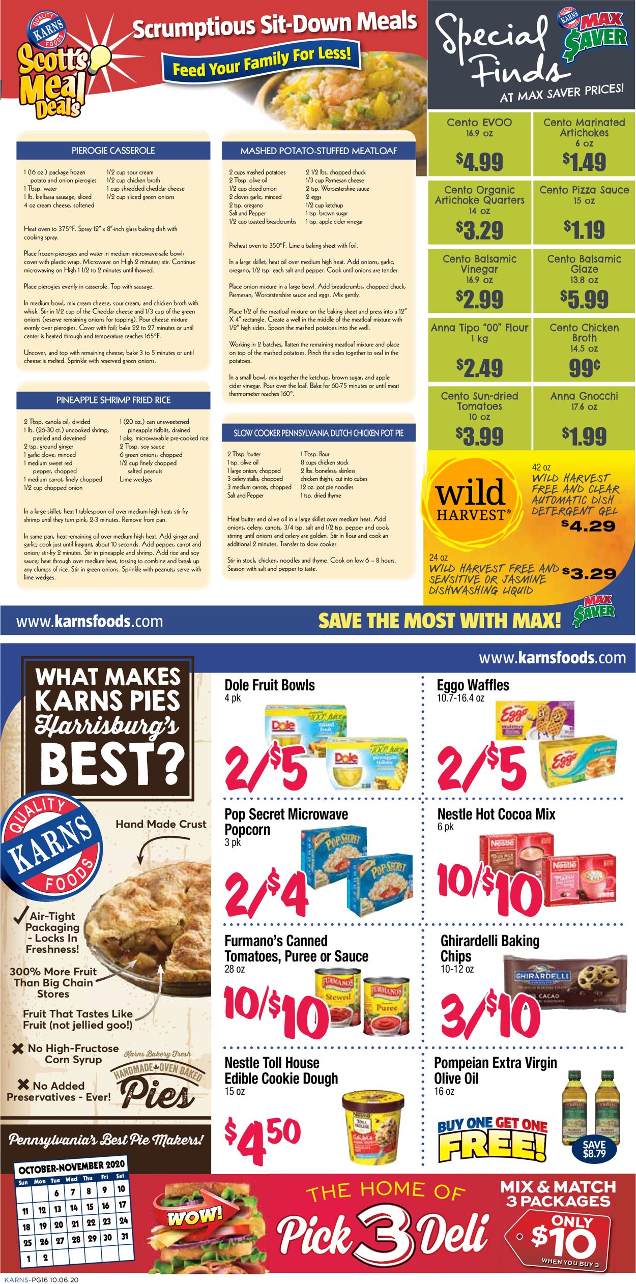Karns Quality Foods Ad from 10/06/2020