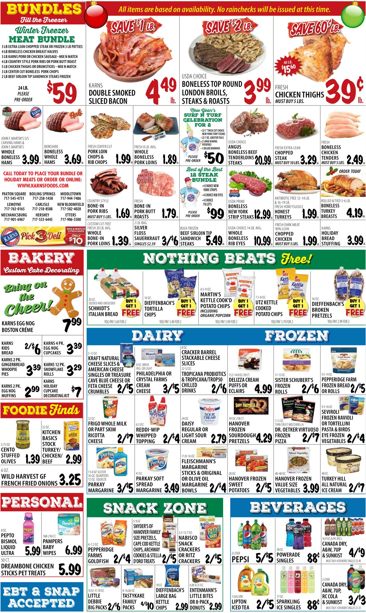 Karns Quality Foods Ad from 12/15/2020