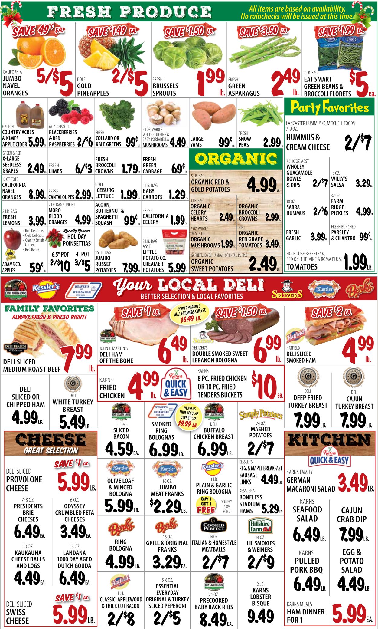 Karns Quality Foods Ad from 12/22/2020