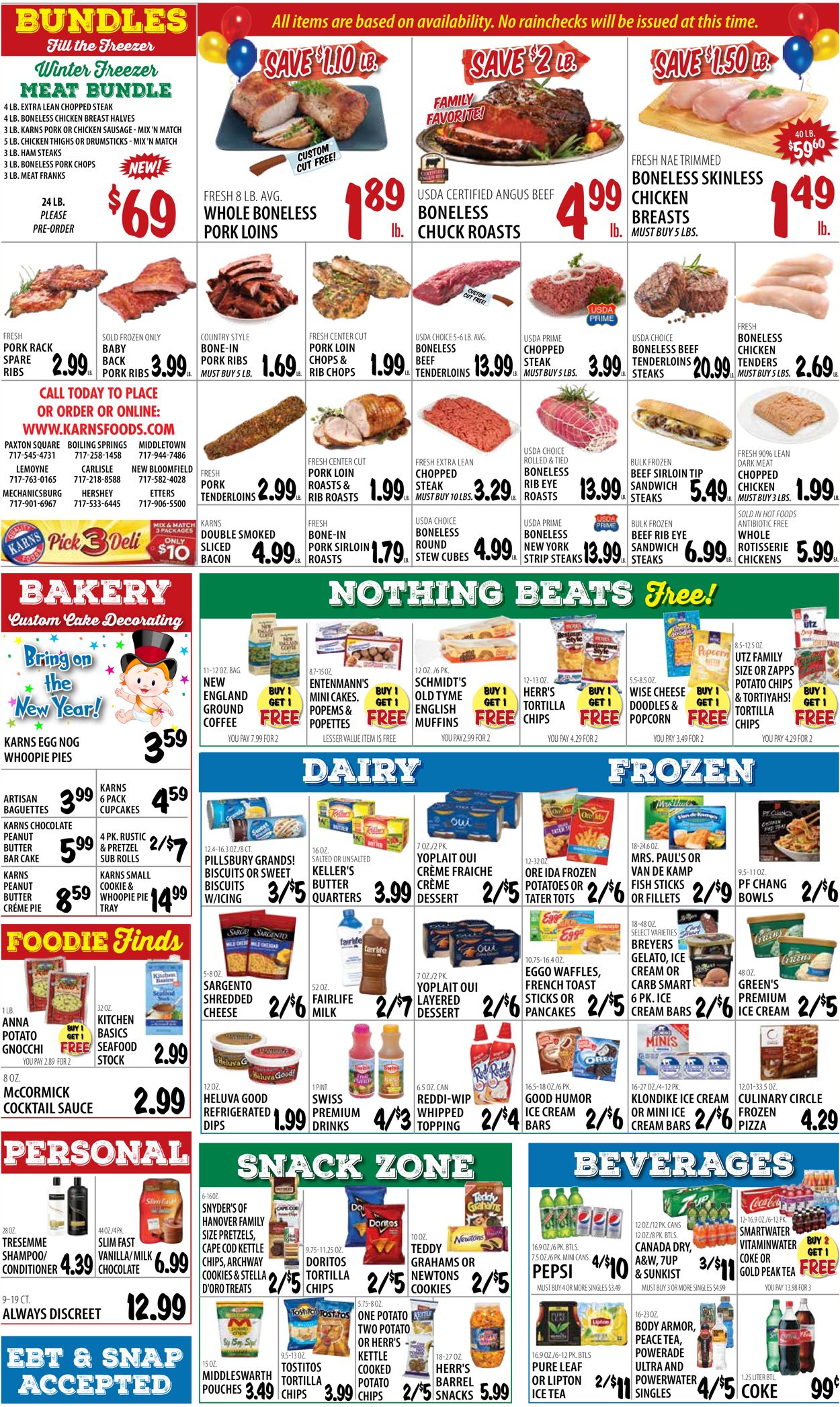 Karns Quality Foods Ad from 12/29/2020