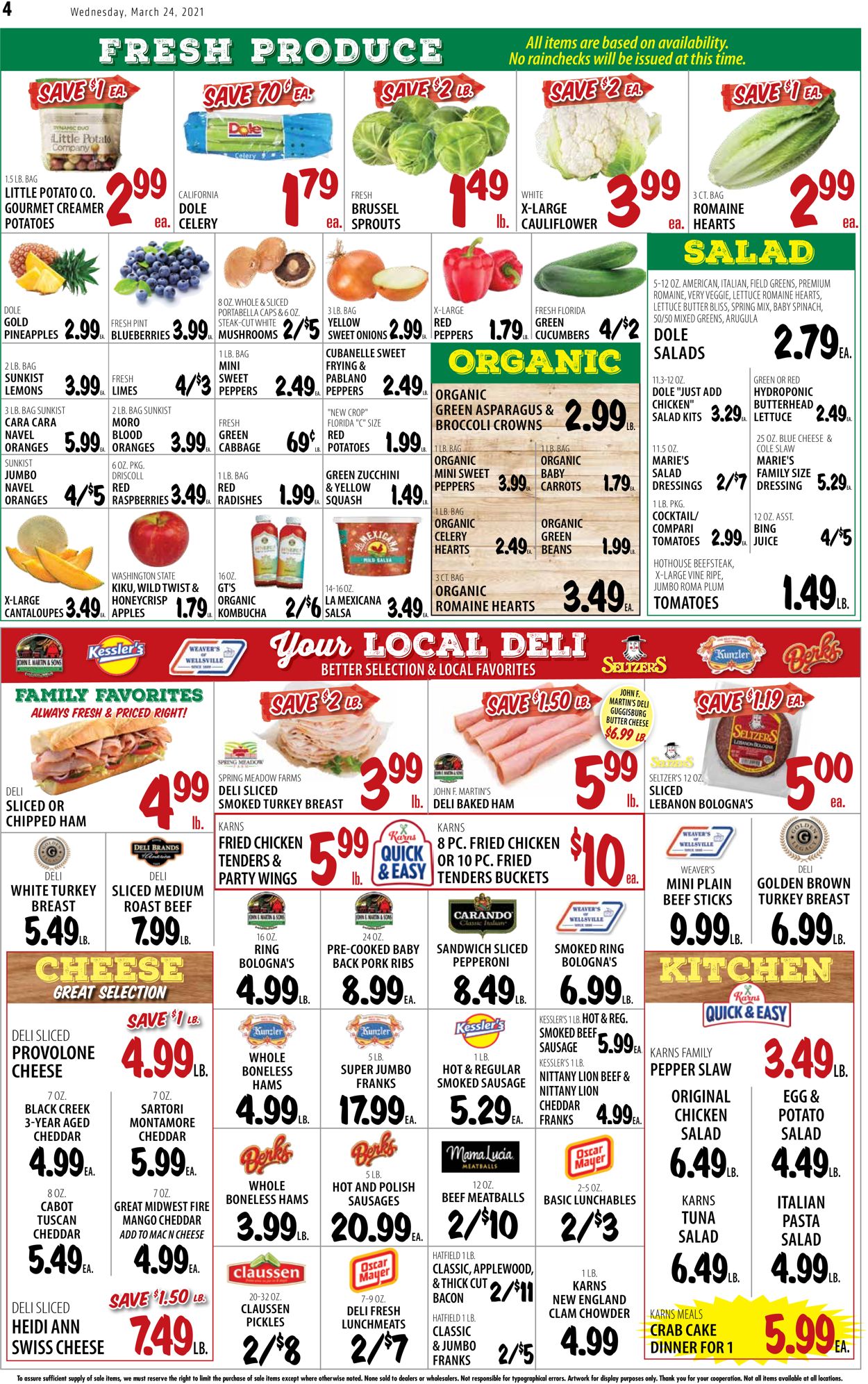Karns Quality Foods Ad from 03/23/2021