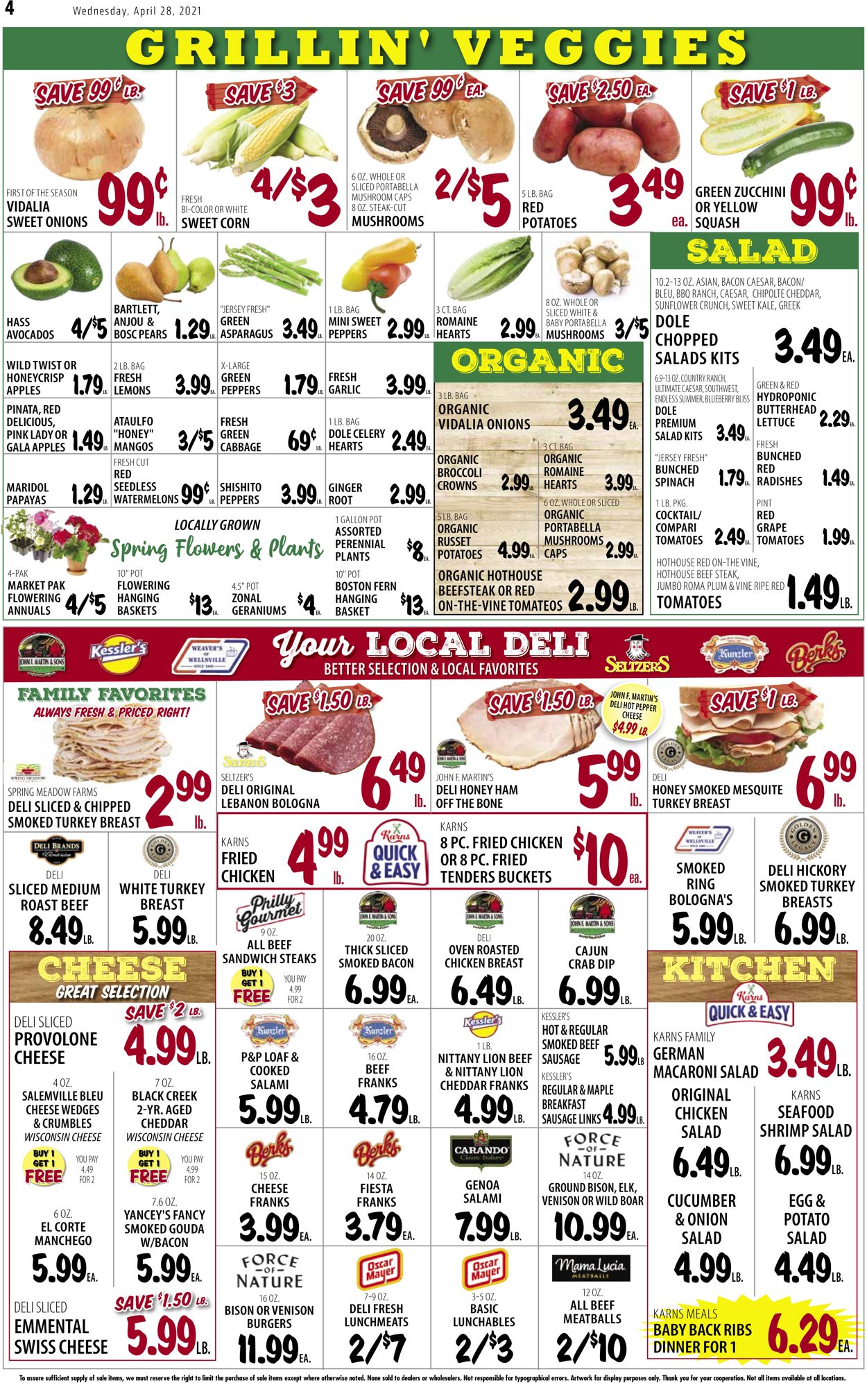 Karns Quality Foods Ad from 04/27/2021