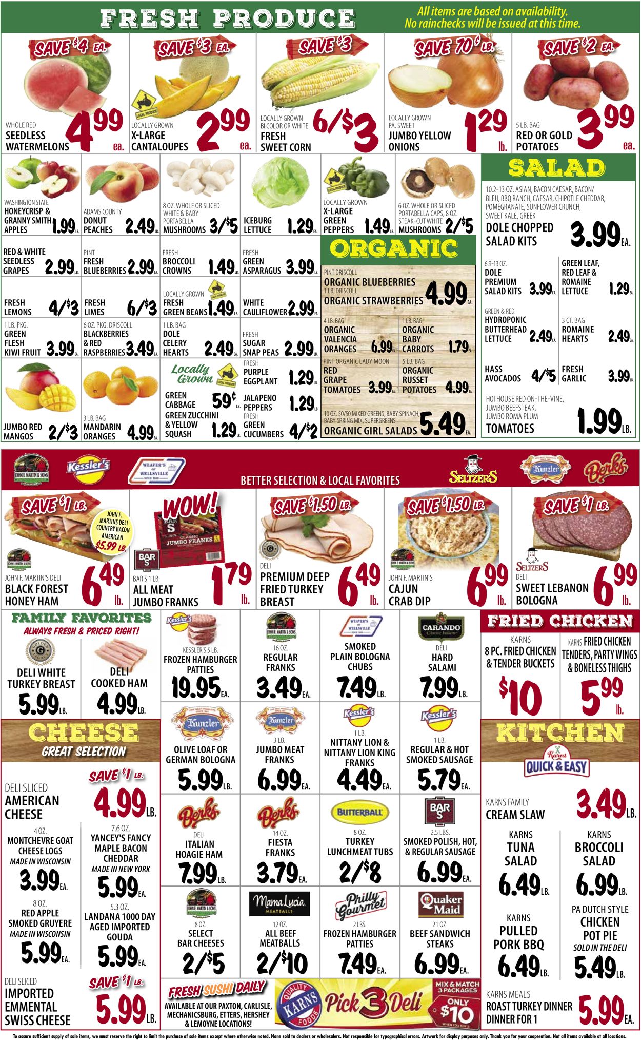 Karns Quality Foods Ad from 07/27/2021
