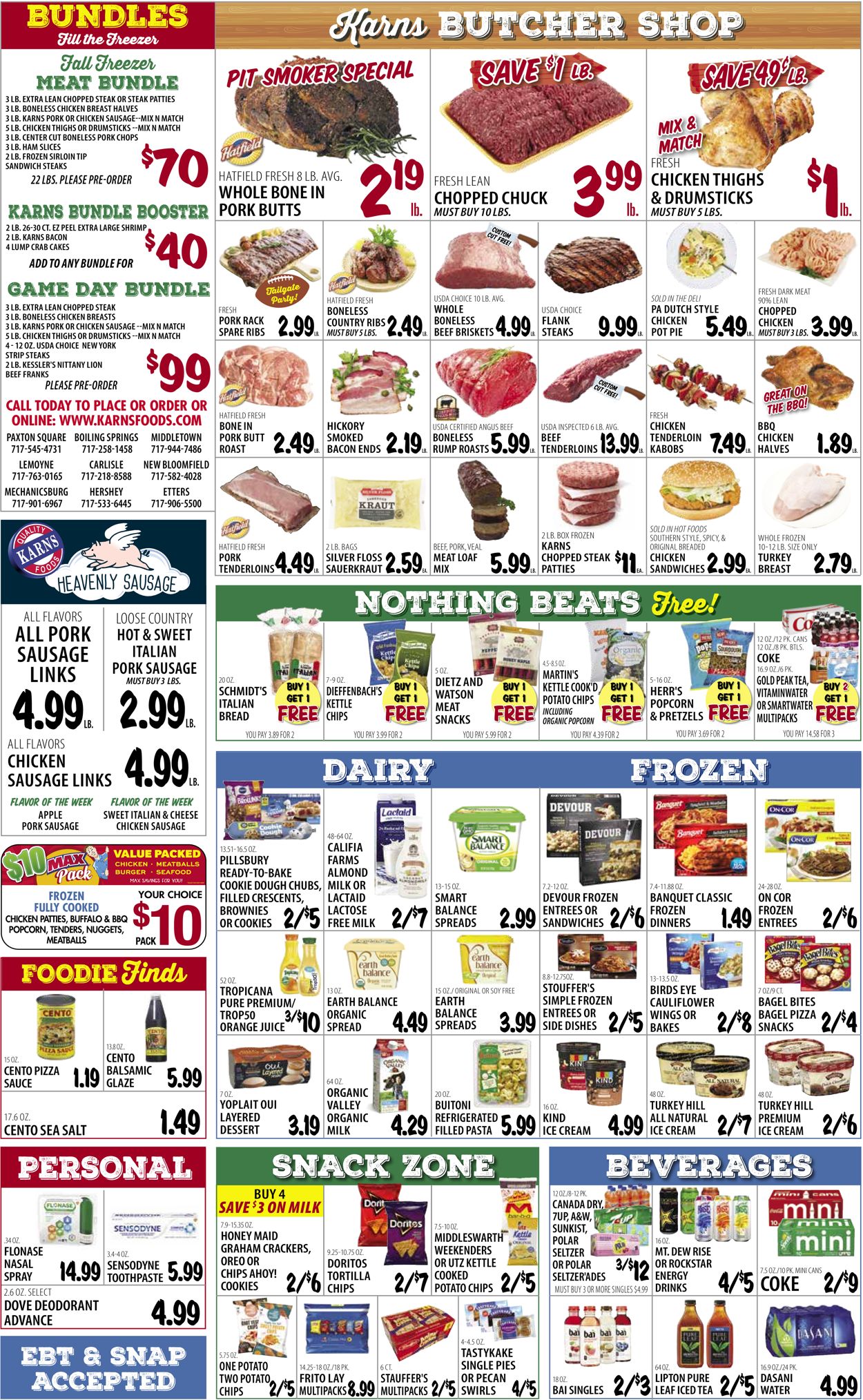 Karns Quality Foods Ad from 10/19/2021