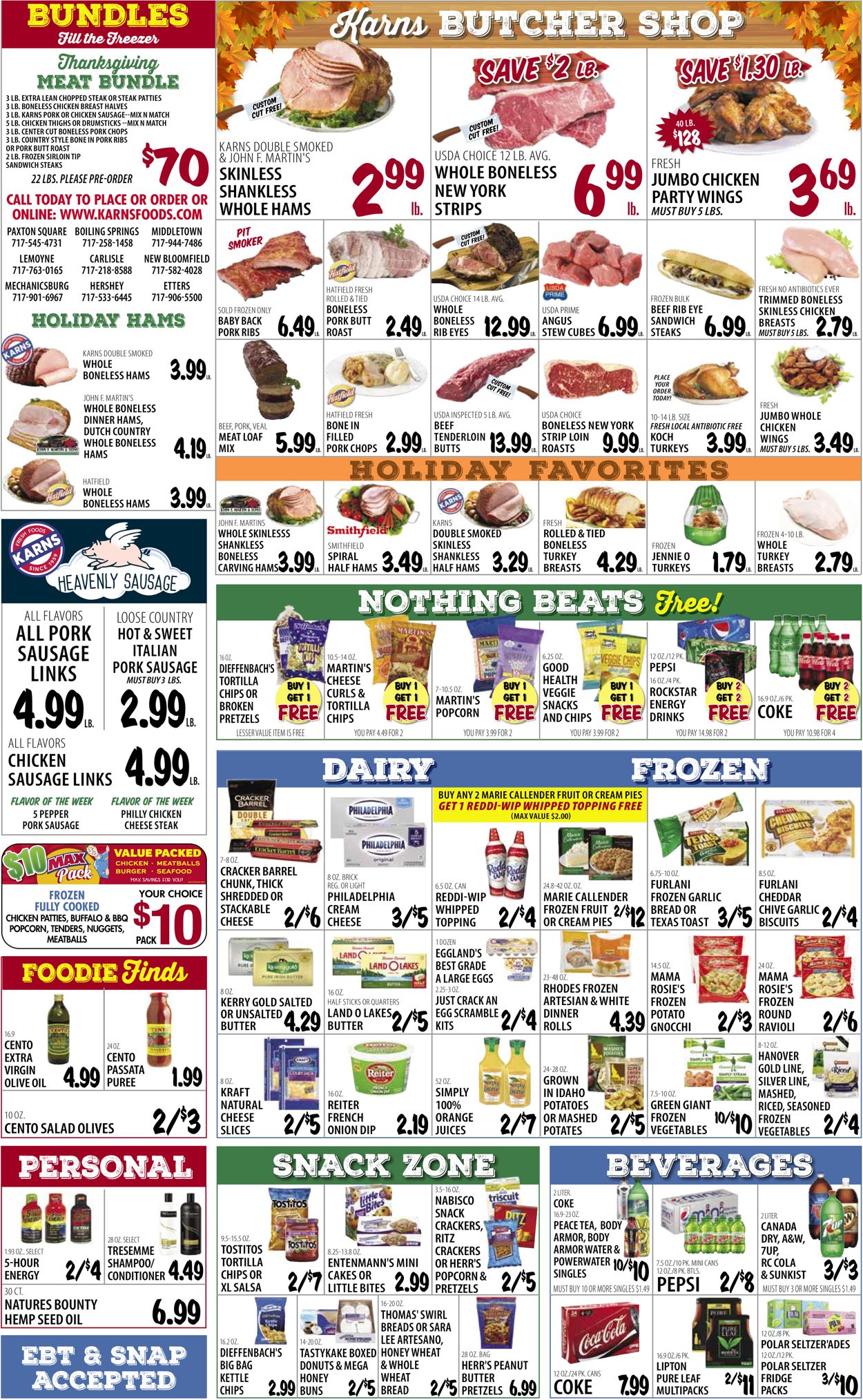 Karns Quality Foods Ad from 11/16/2021