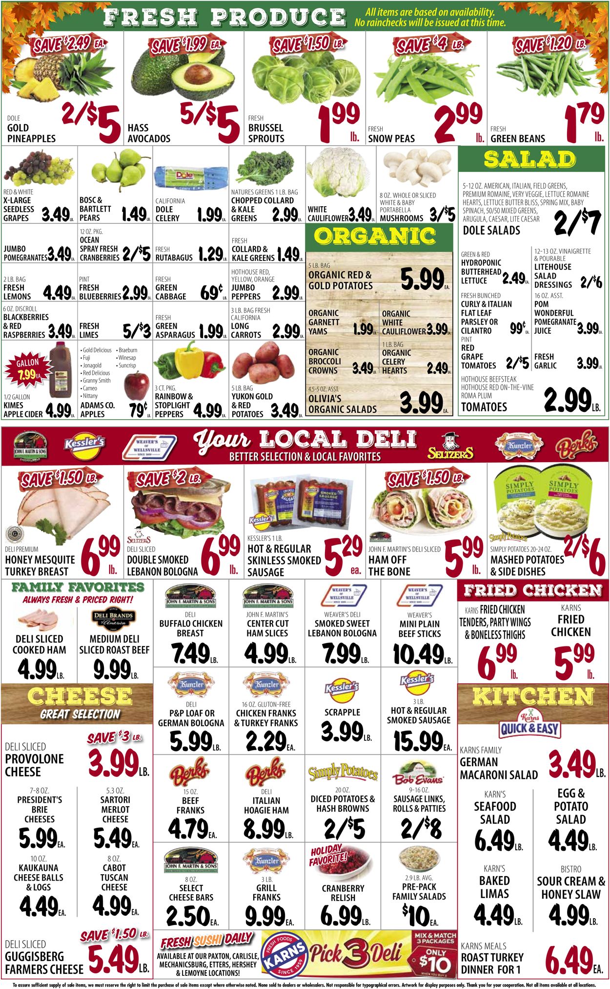 Karns Quality Foods Ad from 11/23/2021