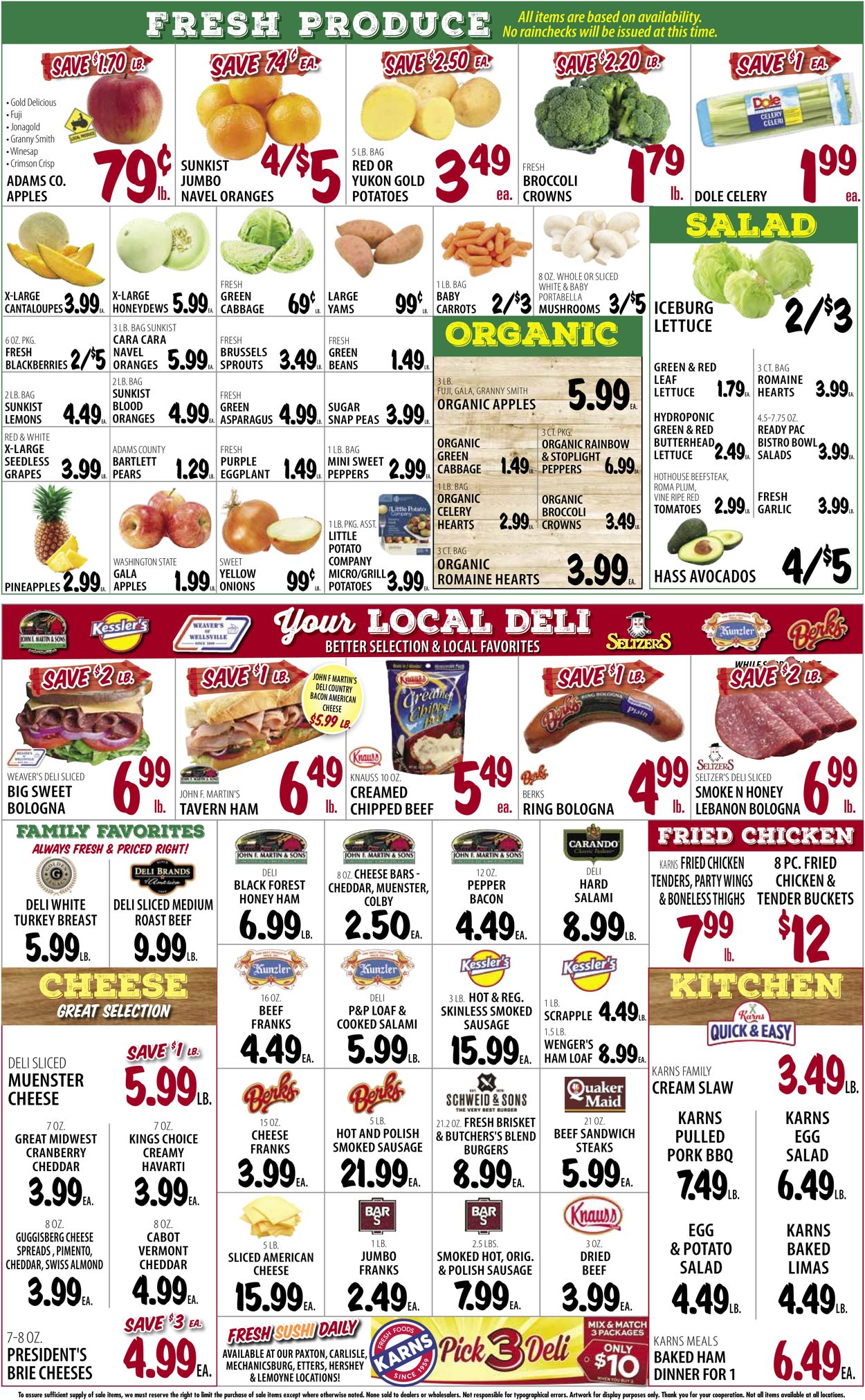 Karns Quality Foods Ad from 01/11/2022