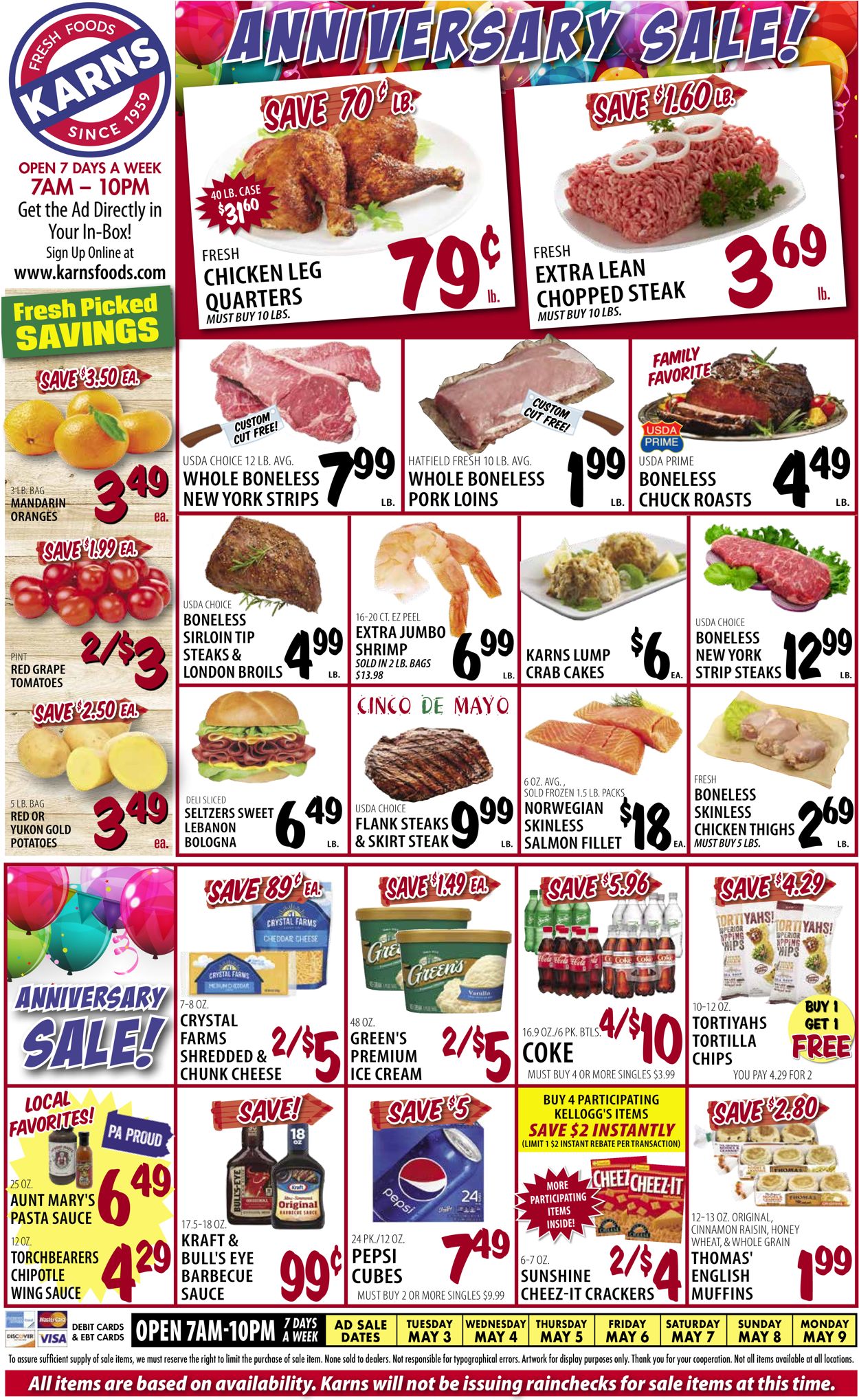 Karns Quality Foods Ad from 05/03/2022