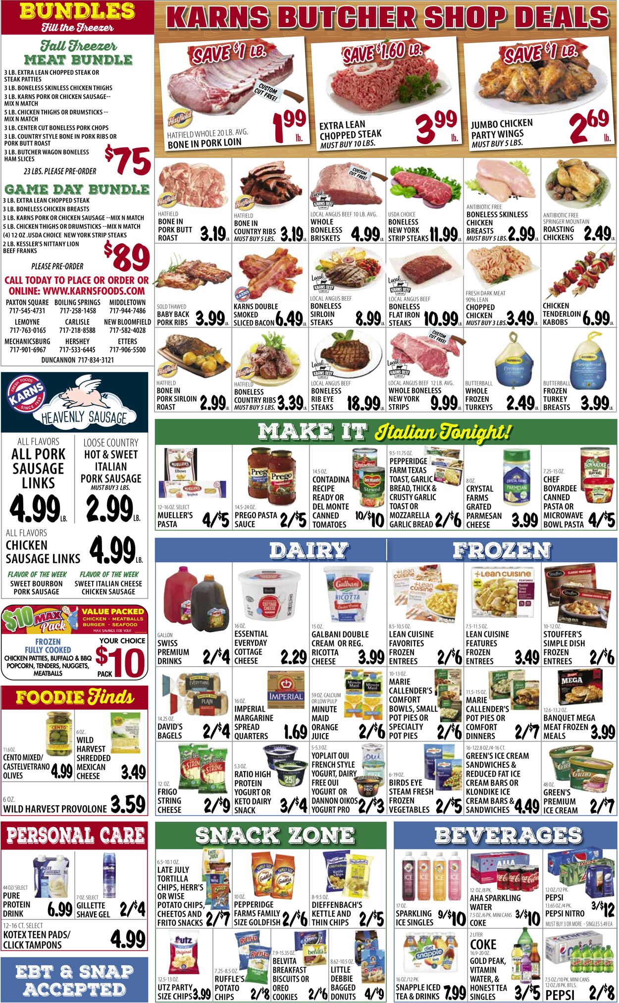 Karns Quality Foods Ad from 10/25/2022