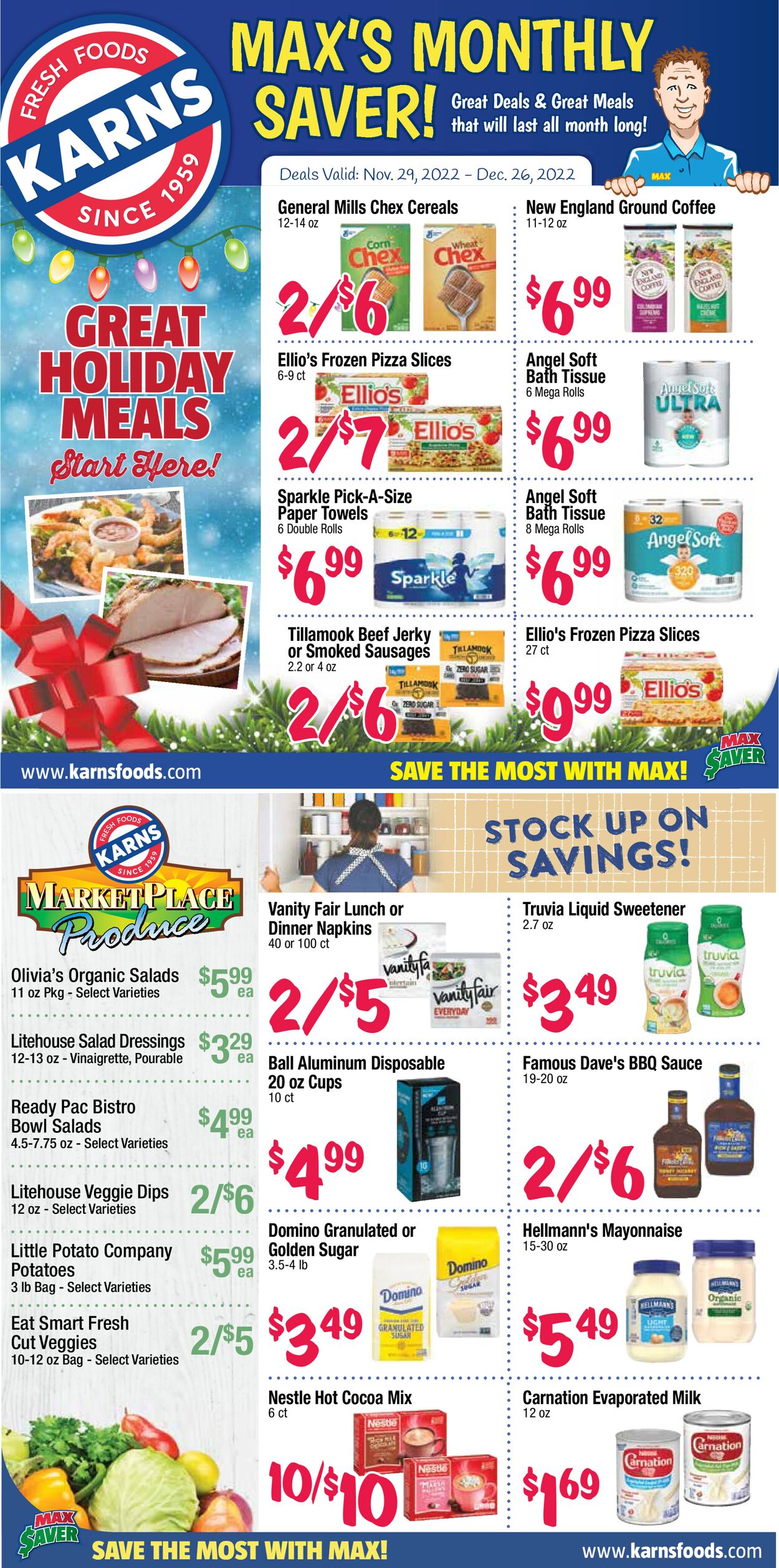Karns Quality Foods Ad from 11/29/2022