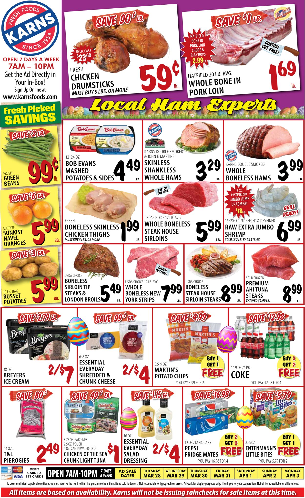 Karns Quality Foods Ad from 03/28/2023